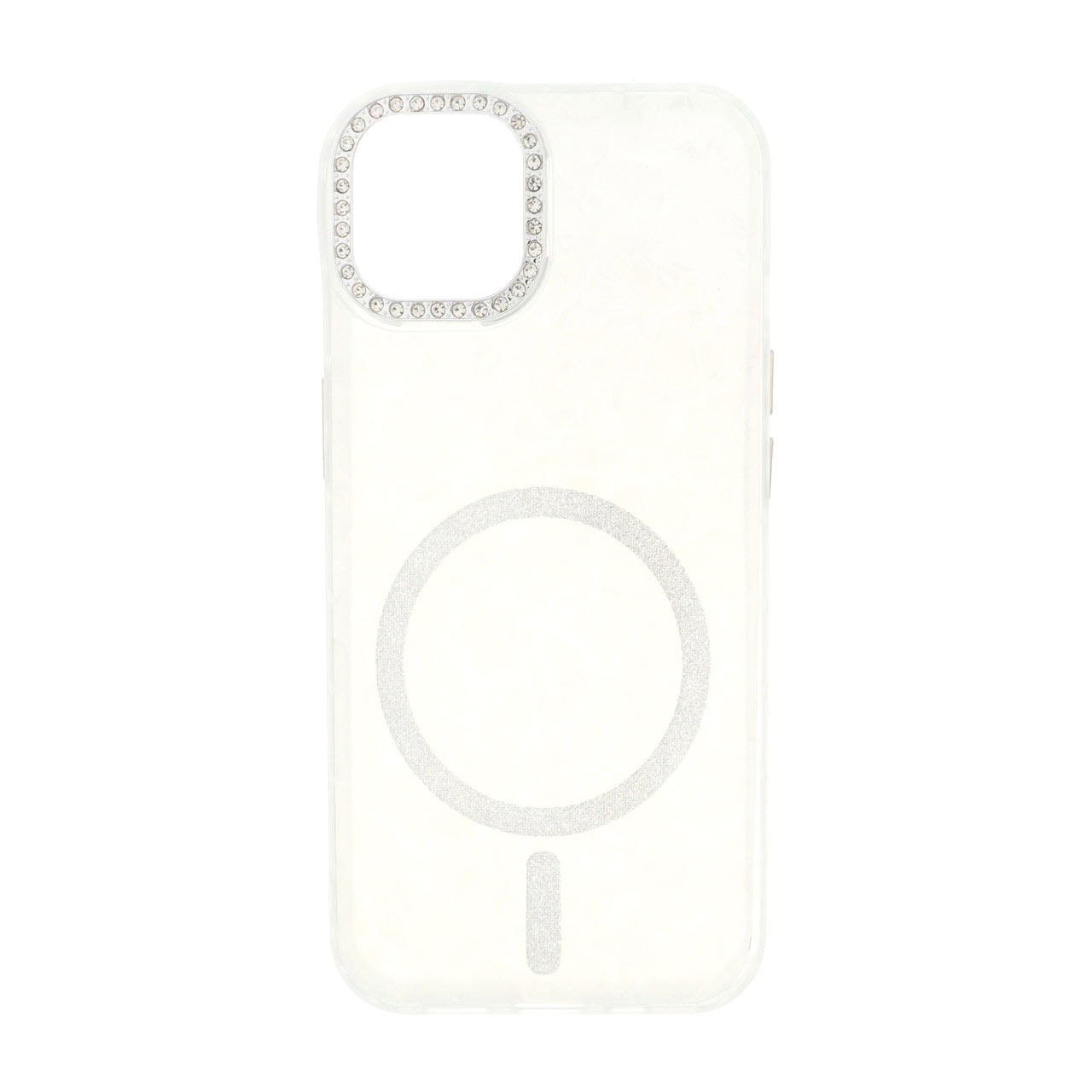 قاب ماربل طرح مگ سیف اکلیلی لنز نگین دار Apple iPhone 13 / iPhone 14 - سفید - MPS - اسپه کالا قاب ماربل طرح مگ سیف اکلیلی لنز نگین دار Apple iPhone 13 / iPhone 14 - سفید - MPS - تصویر 1