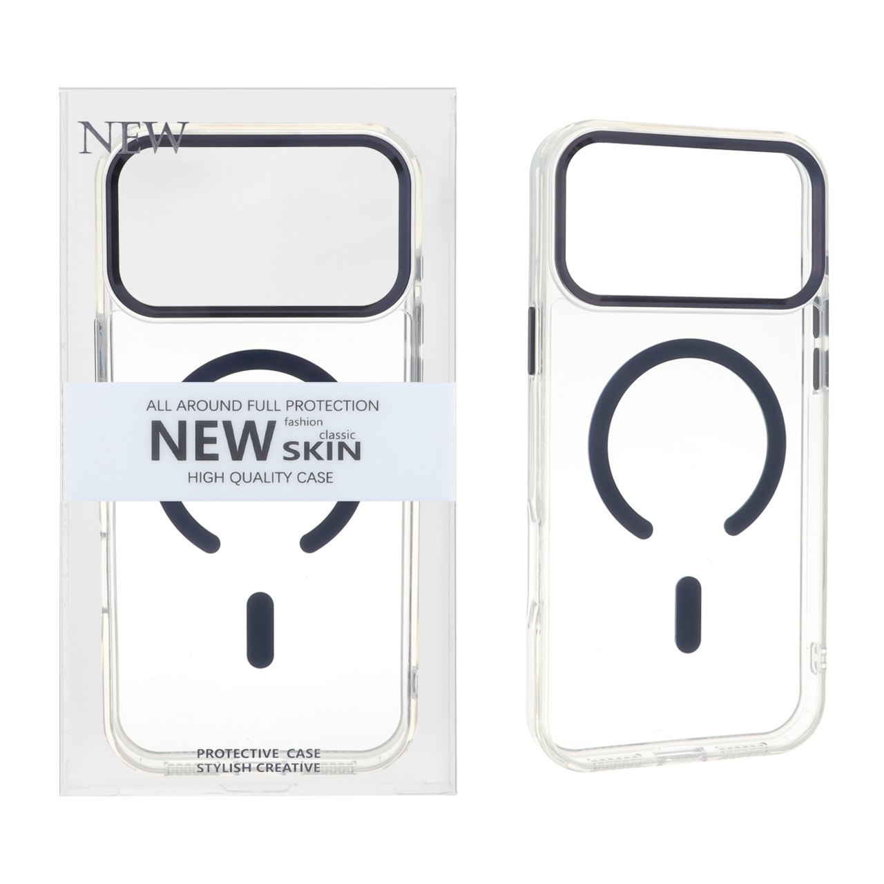 قاب اورجینال New Skin شفاف MagSafe پشت سخت لنز آلومینیومی Apple iPhone 17 Pro Max - سرمه ای (پک دار) - VIN - اسپه کالا قاب اورجینال New Skin شفاف MagSafe پشت سخت لنز آلومینیومی Apple iPhone 17 Pro Max - سرمه ای (پک دار) - VIN - تصویر 1