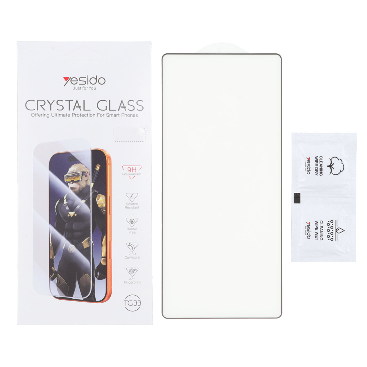 محافظ صفحه نمایش شیشه ای اورجینال Crystal Glass Yesido TG33 مدل Samsung Galaxy S25 Ultra (پک دار) - اسپه کالا محافظ صفحه نمایش شیشه ای اورجینال Crystal Glass Yesido TG33 مدل Samsung Galaxy S25 Ultra (پک دار) - تصویر 1