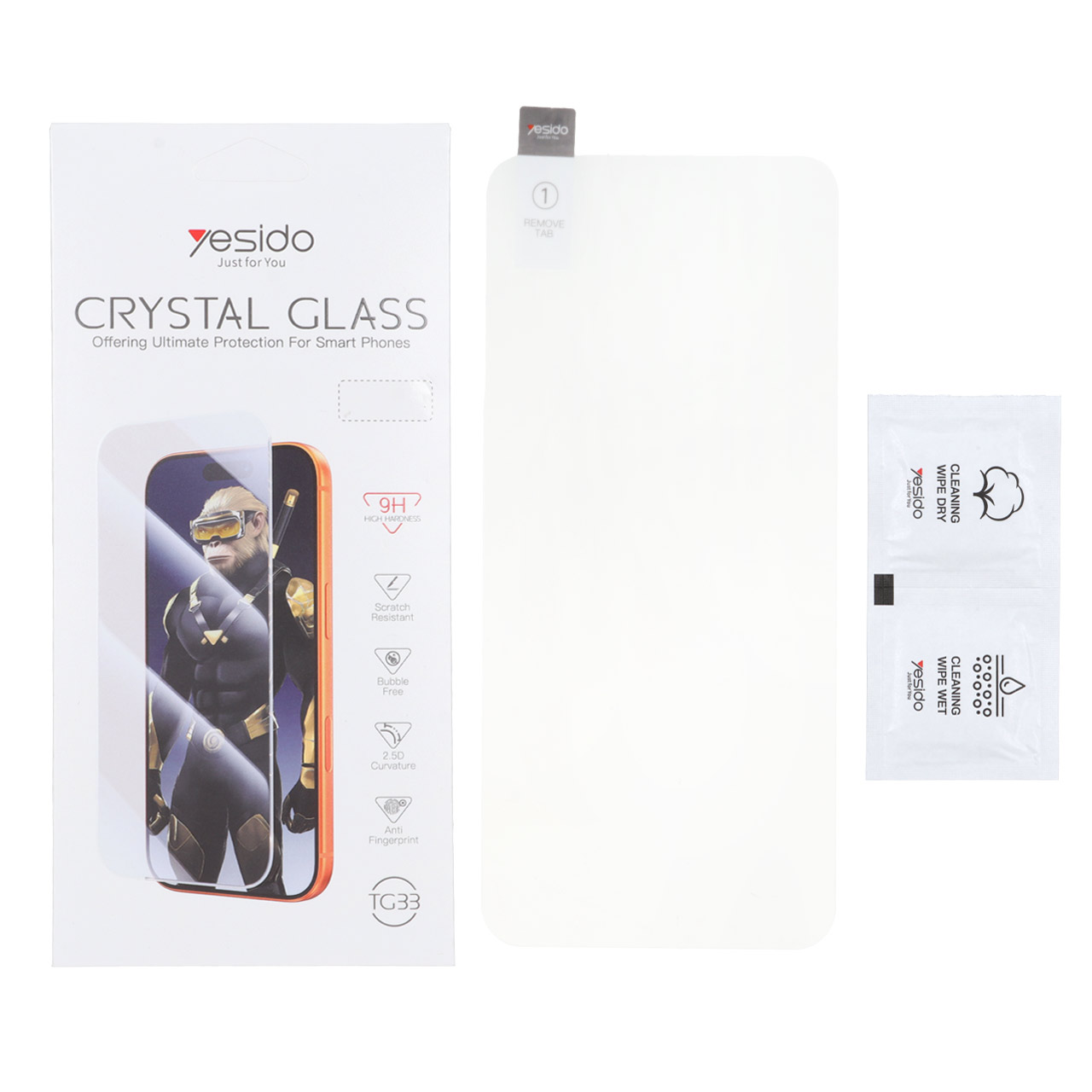 محافظ صفحه نمایش شیشه ای اورجینال بدون حاشیه Crystal Glass Yesido TG33 مدل Samsung Galaxy S25 FE / S24 FE / A57 / A37 / A56 / A36 (پک دار) - اسپه کالا محافظ صفحه نمایش شیشه ای اورجینال بدون حاشیه Crystal Glass Yesido TG33 مدل Samsung Galaxy S25 FE / S24 FE / A57 / A37 / A56 / A36 (پک دار) - تصویر 1