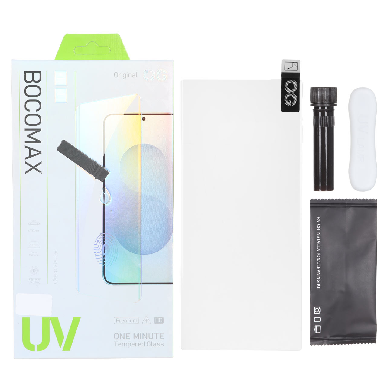 محافظ صفحه نمایش شیشه ای UV OG - Bocomax مدل Samsung Galaxy S22 Ultra (پک دار) - اسپه کالا محافظ صفحه نمایش شیشه ای UV OG - Bocomax مدل Samsung Galaxy S22 Ultra (پک دار) - تصویر 1