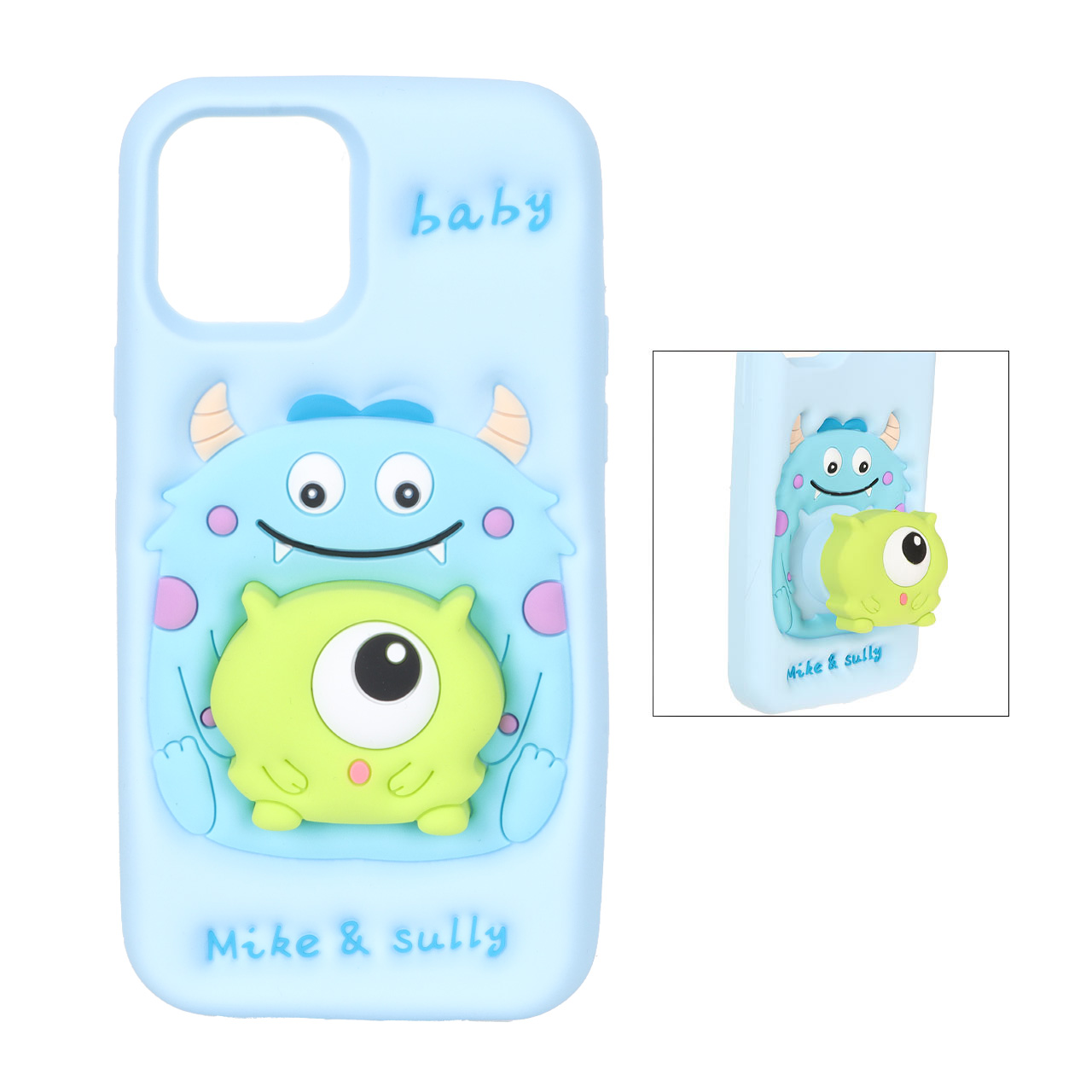 قاب سیلیکونی Mike & Sully استندشو Apple iPhone 12 Pro / iPhone 12 - آبی - اسپه کالا قاب سیلیکونی Mike & Sully استندشو Apple iPhone 12 Pro / iPhone 12 - آبی - تصویر 1