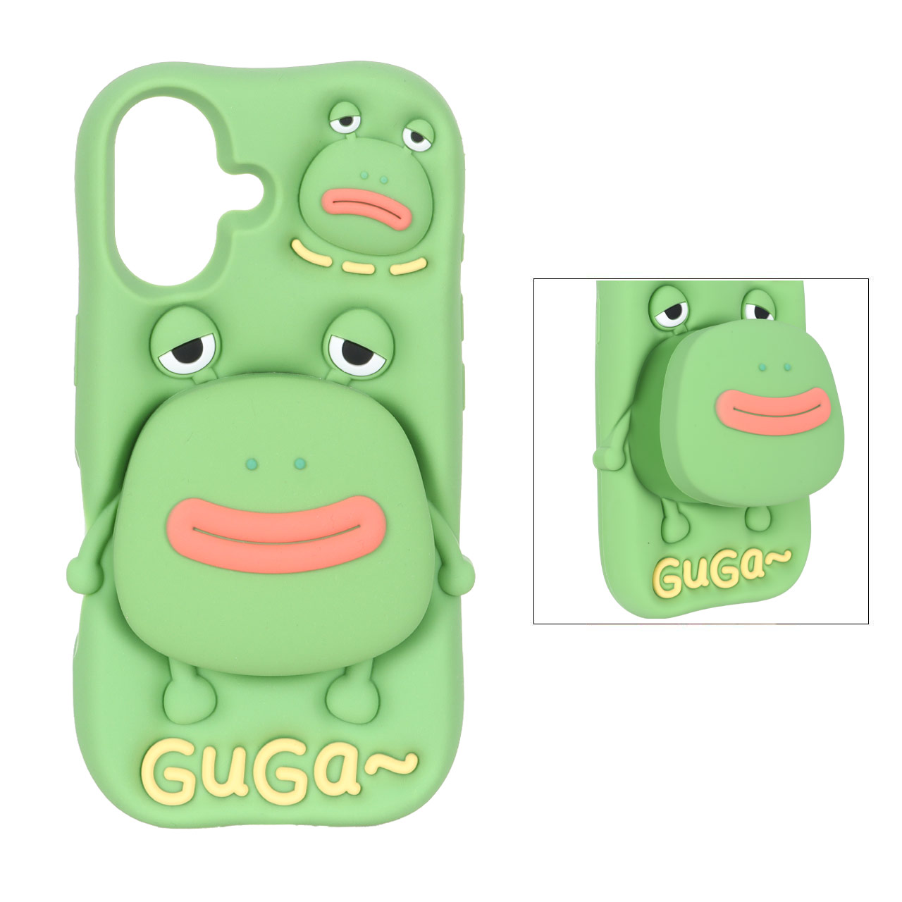 قاب Guga استند شو Apple iPhone 16 - سبز - اسپه کالا قاب Guga استند شو Apple iPhone 16 - سبز - تصویر 1