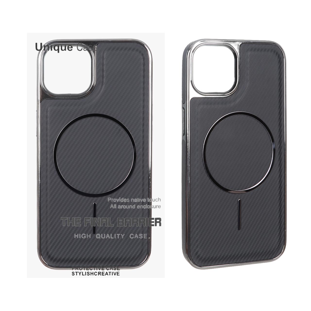 قاب اورجینال Unique Case هاشور مگنت فلزی Gunmetal مدل Apple iPhone 13 / iPhone 14 - مشکی (پک دار) - اسپه کالا قاب اورجینال Unique Case هاشور مگنت فلزی Gunmetal مدل Apple iPhone 13 / iPhone 14 - مشکی (پک دار) - تصویر 1