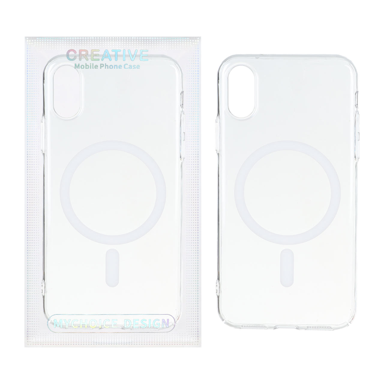 قاب اورجینال کریستالی MagSafe شفاف Creative مدل Apple iPhone X Max / iPhone XS Max - سفید (پک دار) - اسپه کالا قاب اورجینال کریستالی MagSafe شفاف Creative مدل Apple iPhone X Max / iPhone XS Max - سفید (پک دار) - تصویر 1