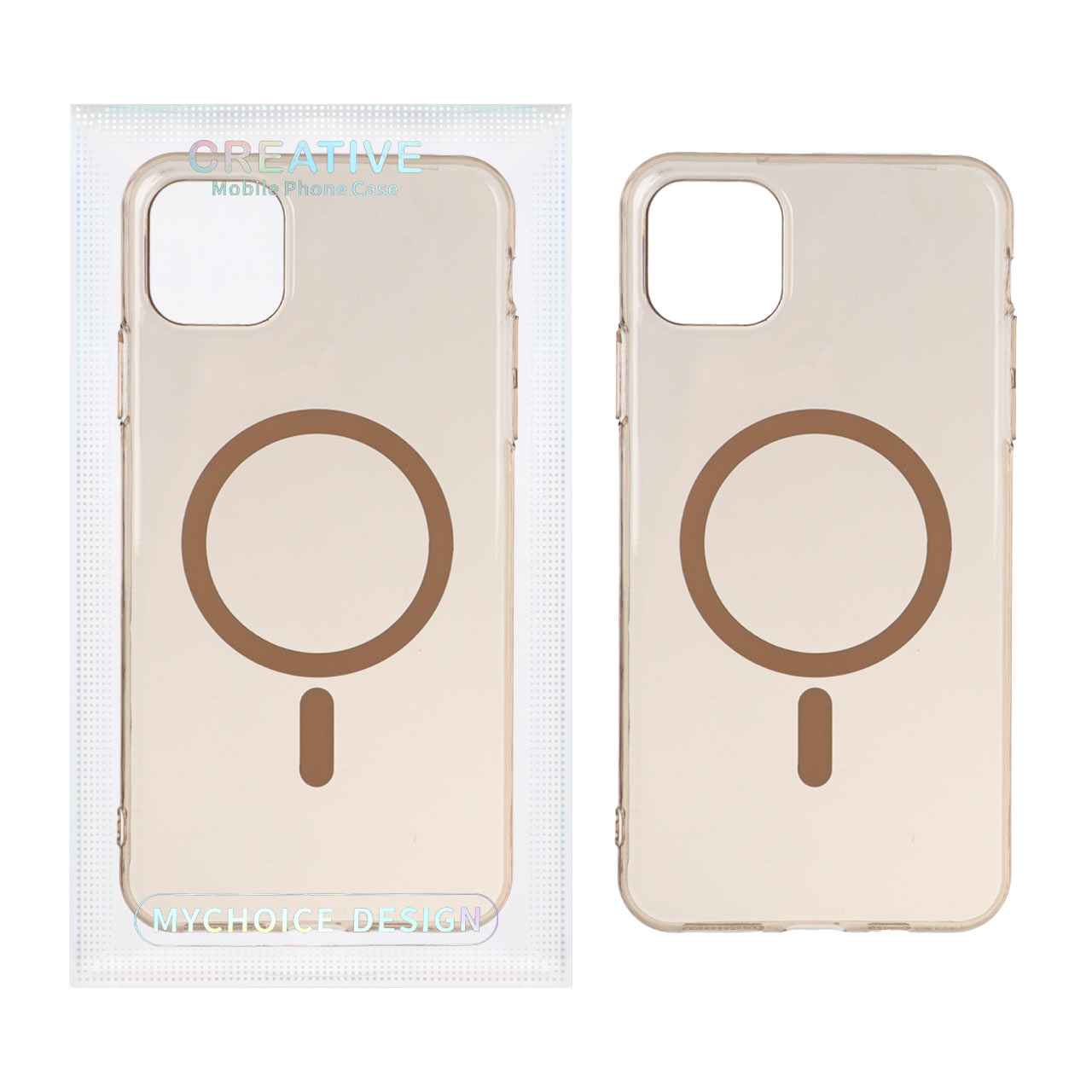 قاب اورجینال کریستالی MagSafe شفاف Creative مدل Apple iPhone 11 - صحرایی (پک دار) - اسپه کالا قاب اورجینال کریستالی MagSafe شفاف Creative مدل Apple iPhone 11 - صحرایی (پک دار) - تصویر 1