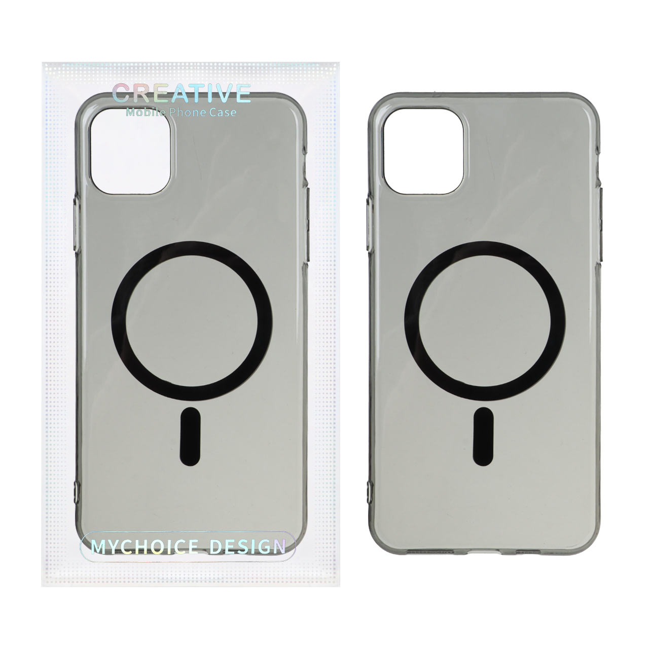 قاب اورجینال کریستالی MagSafe شفاف Creative مدل Apple iPhone 11 - مشکی (پک دار) - اسپه کالا قاب اورجینال کریستالی MagSafe شفاف Creative مدل Apple iPhone 11 - مشکی (پک دار) - تصویر 1