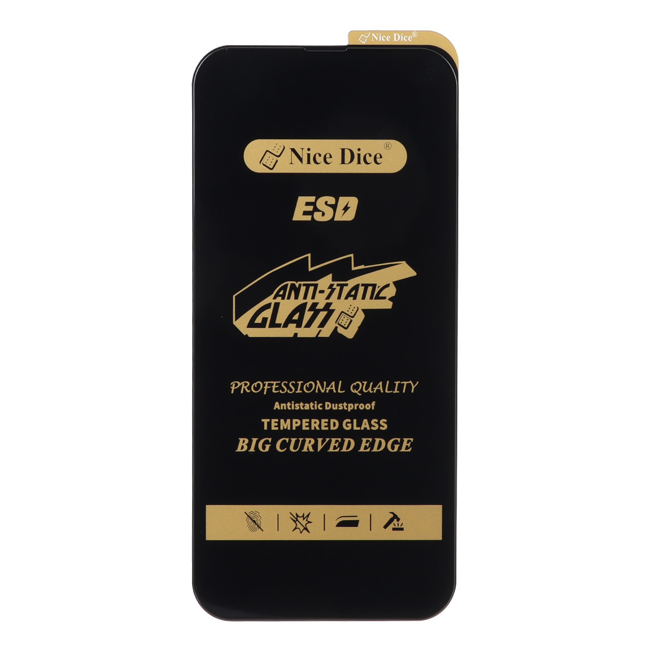 محافظ صفحه نمایش شیشه ای Full Cover ESD Anti Static - Nice Dice مدل Apple iPhone 13 Pro Max / iPhone 14 Plus - اسپه کالا محافظ صفحه نمایش شیشه ای Full Cover ESD Anti Static - Nice Dice مدل Apple iPhone 13 Pro Max / iPhone 14 Plus - تصویر 1