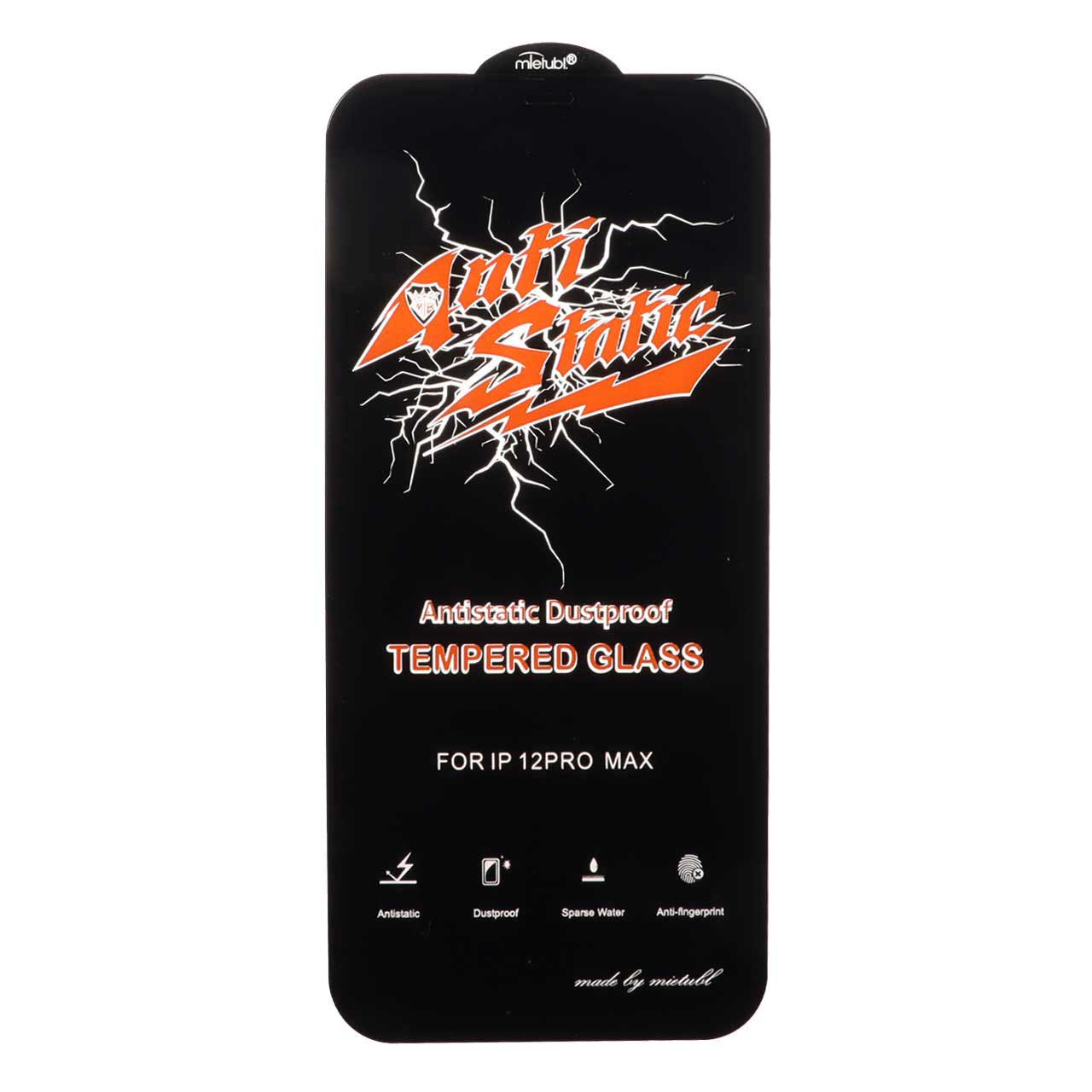 محافظ صفحه نمایش شیشه ای Full Cover Anti Static Mietubl مدل ORG - Apple iPhone 12 Pro Max - اسپه کالا محافظ صفحه نمایش شیشه ای Full Cover Anti Static Mietubl مدل ORG - Apple iPhone 12 Pro Max - تصویر 1