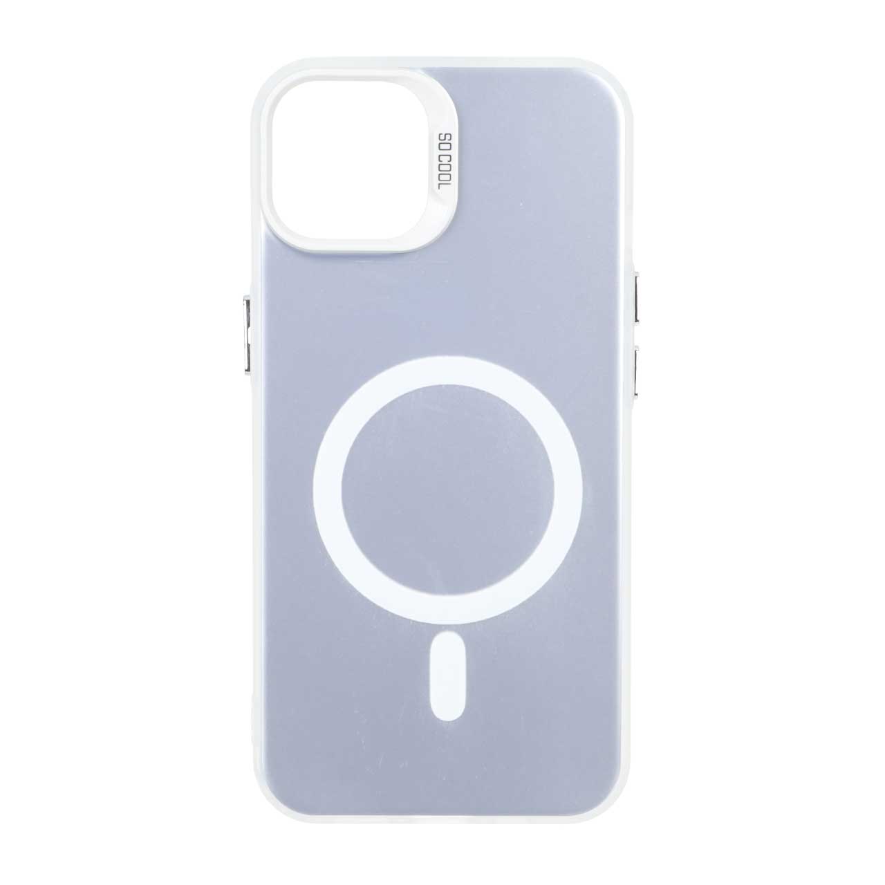 قاب SO COOL براق طرح مگ سیف Apple iPhone 13 / iPhone 14 - سفید - اسپه کالا قاب SO COOL براق طرح مگ سیف Apple iPhone 13 / iPhone 14 - سفید - تصویر 1