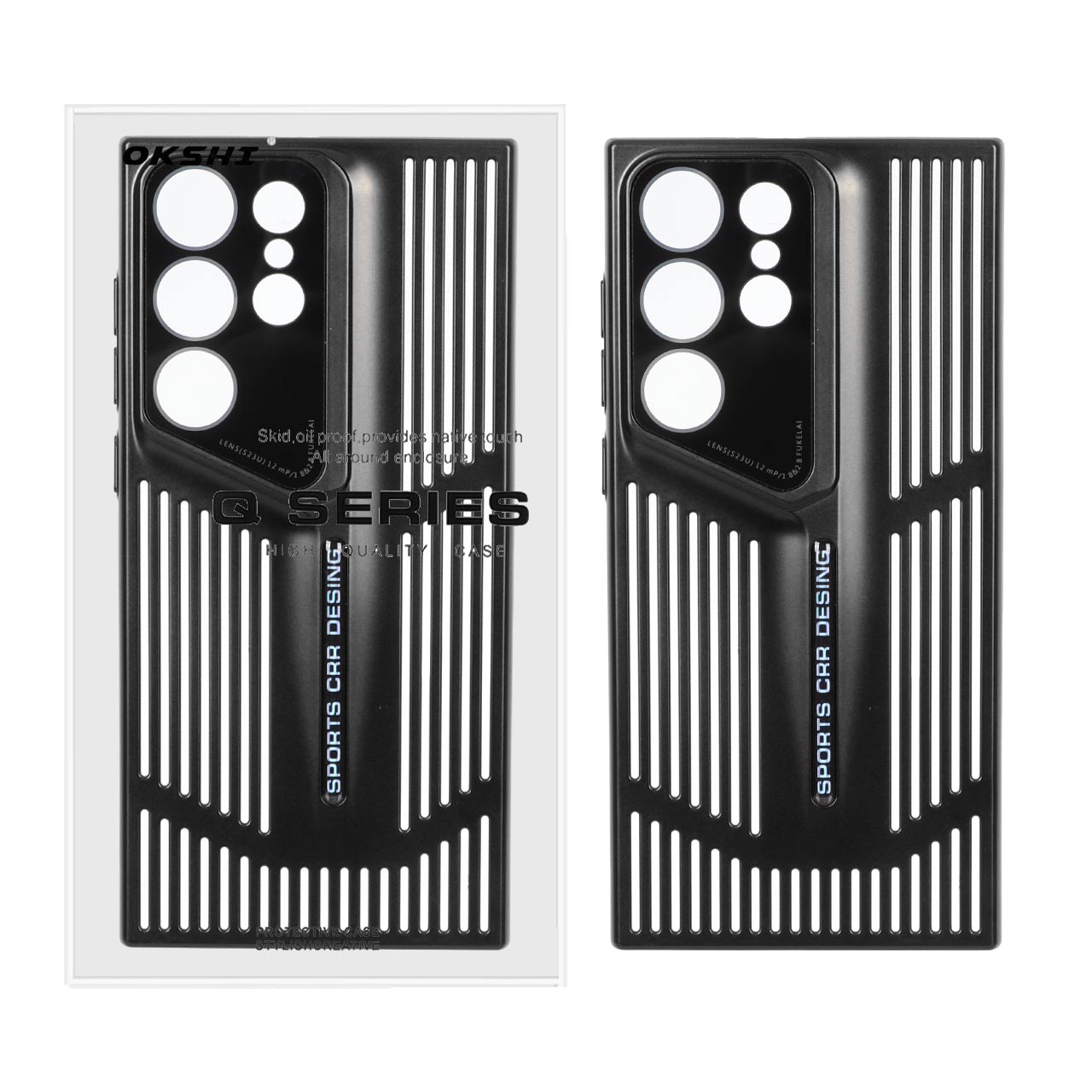 قاب Sports CRR Design مدل Samsung Galaxy S23 Ultra - مشکی (پک دار) - اسپه کالا قاب Sports CRR Design مدل Samsung Galaxy S23 Ultra - مشکی (پک دار) - تصویر 1