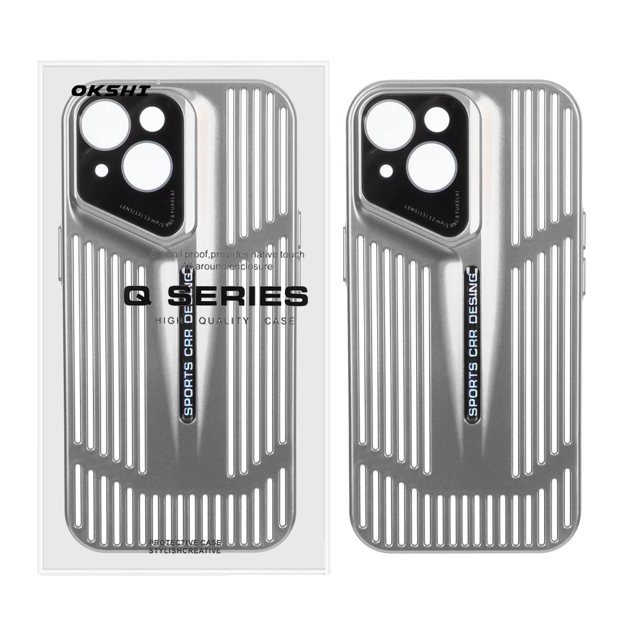 قاب Sports CRR Design مدل Apple iPhone 15 - نقره ای (پک دار) - اسپه کالا قاب Sports CRR Design مدل Apple iPhone 15 - نقره ای (پک دار) - تصویر 1