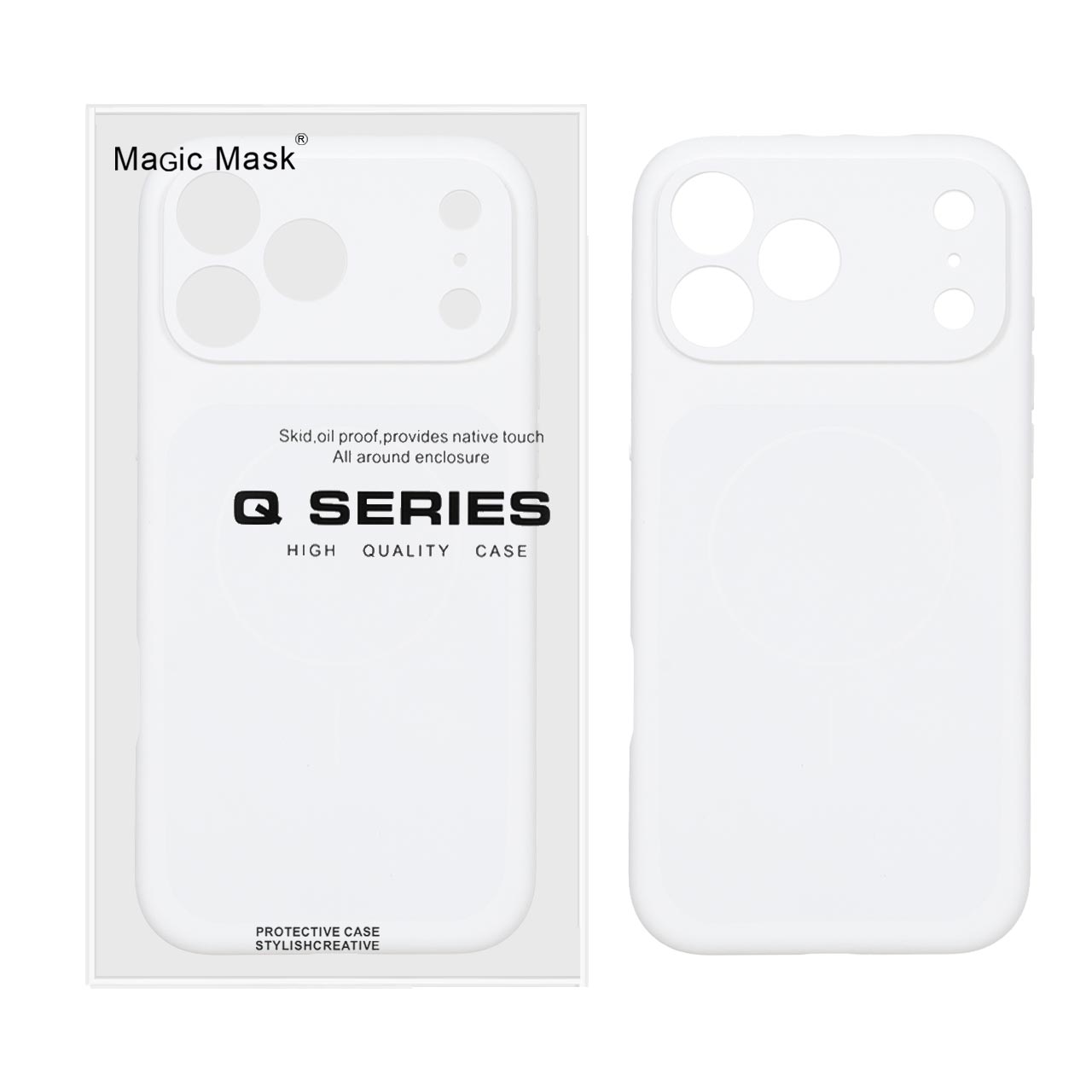 قاب اورجینال سیلیکونی پاک کنی Liquid Silicon MagSafe مدل Apple iPhone 17 Pro Max - سفید (پک دار) - اسپه کالا قاب اورجینال سیلیکونی پاک کنی Liquid Silicon MagSafe مدل Apple iPhone 17 Pro Max - سفید (پک دار) - تصویر 1