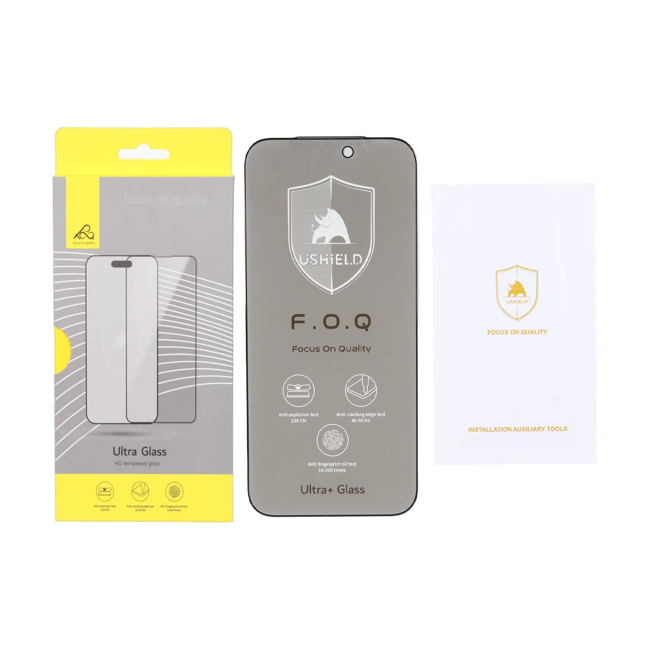 محافظ صفحه نمایش شیشه ای اورجینال Ultra Glass Ushield Privacy مدل Apple iPhone 17 Pro Max (پک دار) - اسپه کالا محافظ صفحه نمایش شیشه ای اورجینال Ultra Glass Ushield Privacy مدل Apple iPhone 17 Pro Max (پک دار) - تصویر 1