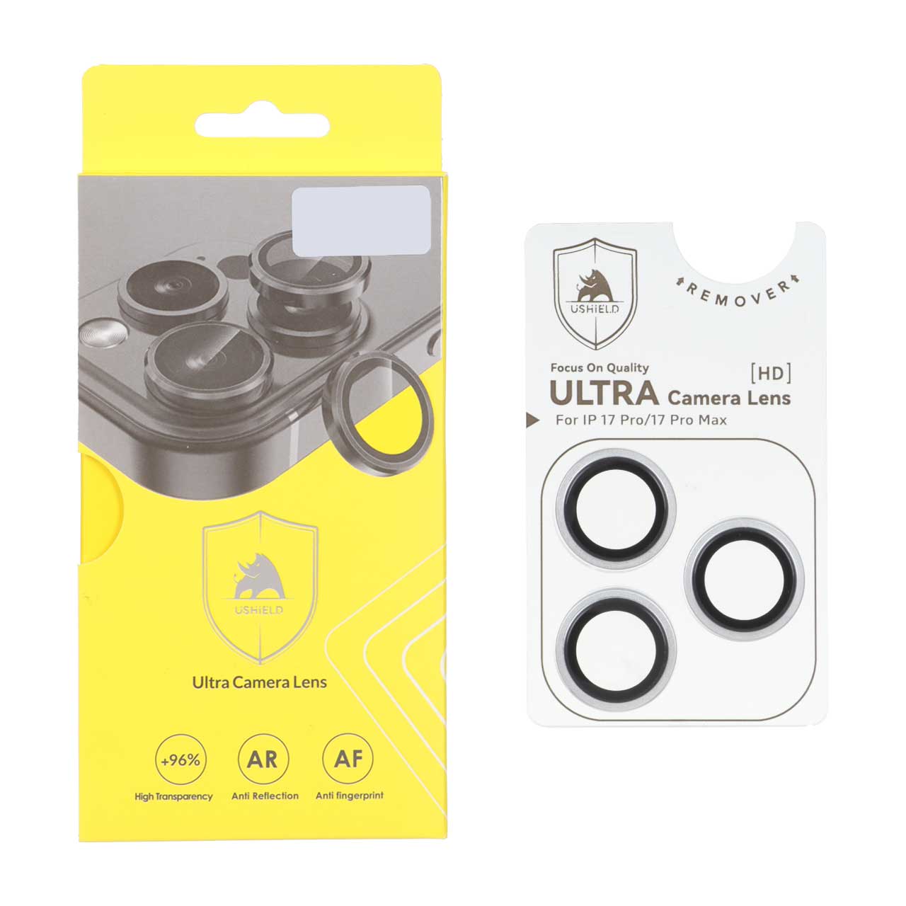 محافظ لنز رینگی اورجینال Ultra Camera Lens Ushield شابلون دار Apple iPhone 17 Pro Max / iPhone 17 Pro - نقره ای (پک دار) - اسپه کالا محافظ لنز رینگی اورجینال Ultra Camera Lens Ushield شابلون دار Apple iPhone 17 Pro Max / iPhone 17 Pro - نقره ای (پک دار) - تصویر 1