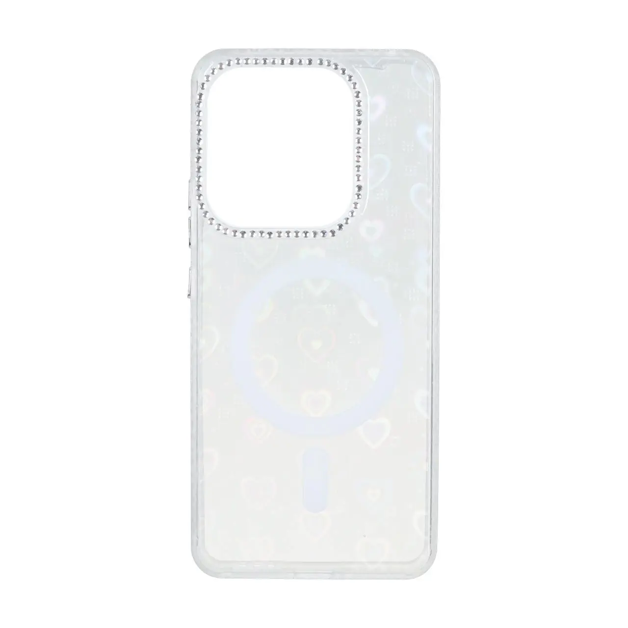 قاب قلبی هولوگرامی طرح مگ سیف نگین دار Xiaomi Redmi Note 14 4G - سفید - اسپه کالا قاب قلبی هولوگرامی طرح مگ سیف نگین دار Xiaomi Redmi Note 14 4G - سفید - تصویر 1