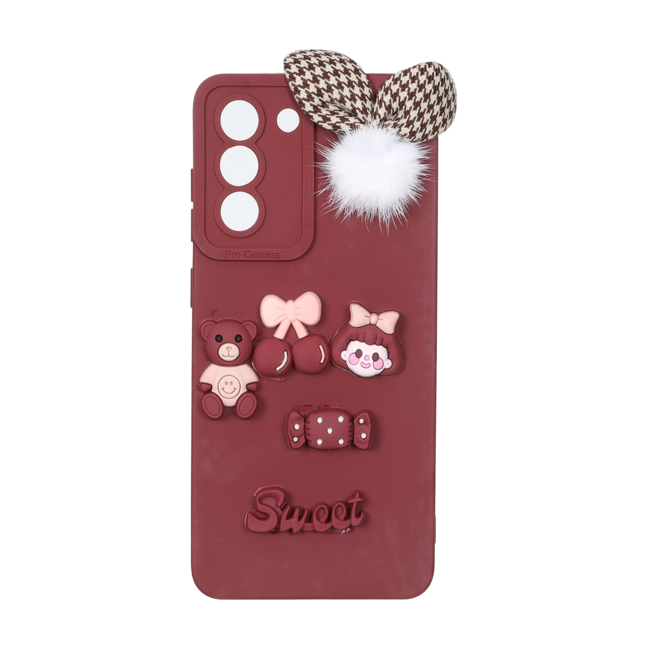 قاب برجسته عروسکی پشمی Sweet مدل Samsung Galaxy S21 FE - زرشکی - اسپه کالا قاب برجسته عروسکی پشمی Sweet مدل Samsung Galaxy S21 FE - زرشکی - تصویر 1