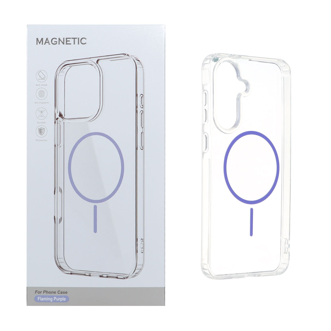 قاب اورجینال Magnetic دور ژله ای MagSafe مدل Samsung Galaxy A37 - بنفش روشن (پک دار) - اسپه کالا قاب اورجینال Magnetic دور ژله ای MagSafe مدل Samsung Galaxy A37 - بنفش روشن (پک دار) - تصویر 1