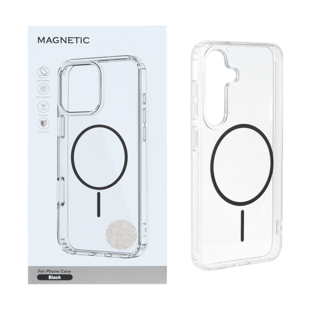 قاب اورجینال Magnetic دور ژله ای MagSafe مدل Samsung Galaxy A57 - مشکی (پک دار) - اسپه کالا قاب اورجینال Magnetic دور ژله ای MagSafe مدل Samsung Galaxy A57 - مشکی (پک دار) - تصویر 1