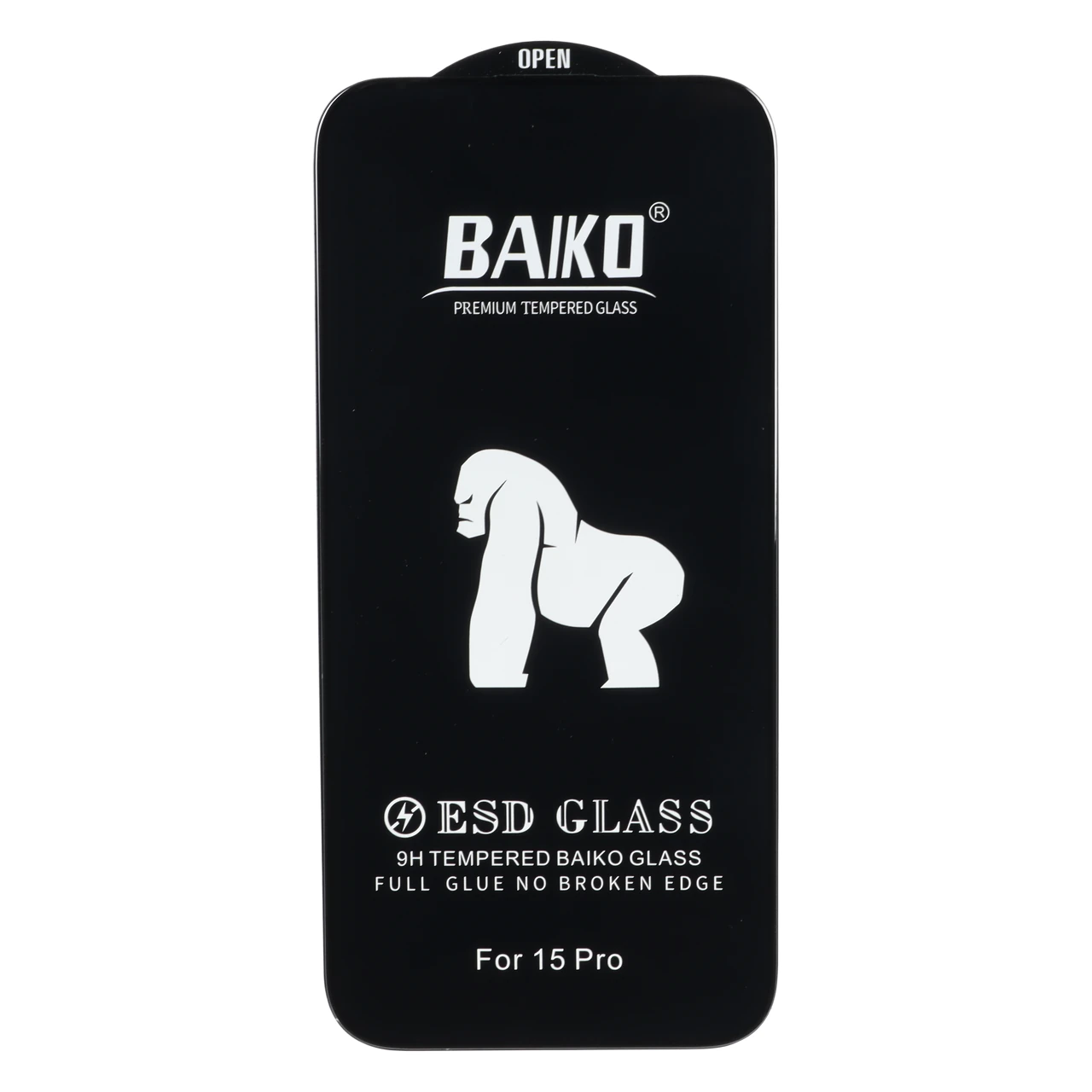 محافظ صفحه نمایش شیشه ای Anti Static - ESD Baiko مدل Apple iPhone 15 Pro - اسپه کالا محافظ صفحه نمایش شیشه ای Anti Static - ESD Baiko مدل Apple iPhone 15 Pro - تصویر 1