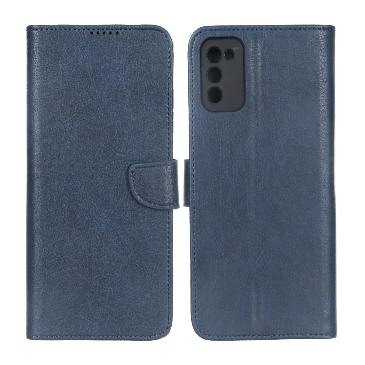 کیف چرمی موبایل مگنتی محافظ لنزدار KRF مدل Samsung Galaxy A03s / A02s - سرمه ای - اسپه کالا کیف چرمی موبایل مگنتی محافظ لنزدار KRF مدل Samsung Galaxy A03s / A02s - سرمه ای - تصویر 1