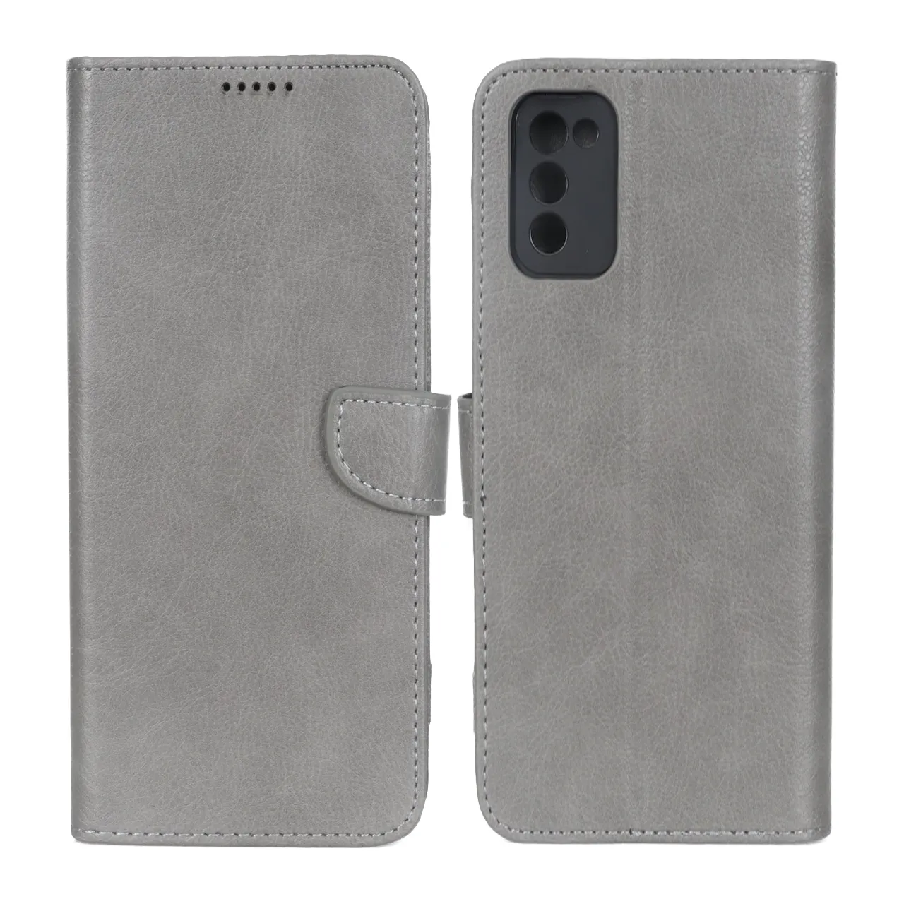 کیف چرمی موبایل مگنتی محافظ لنزدار KRF مدل Samsung Galaxy A03s / A02s - طوسی - اسپه کالا کیف چرمی موبایل مگنتی محافظ لنزدار KRF مدل Samsung Galaxy A03s / A02s - طوسی - تصویر 1
