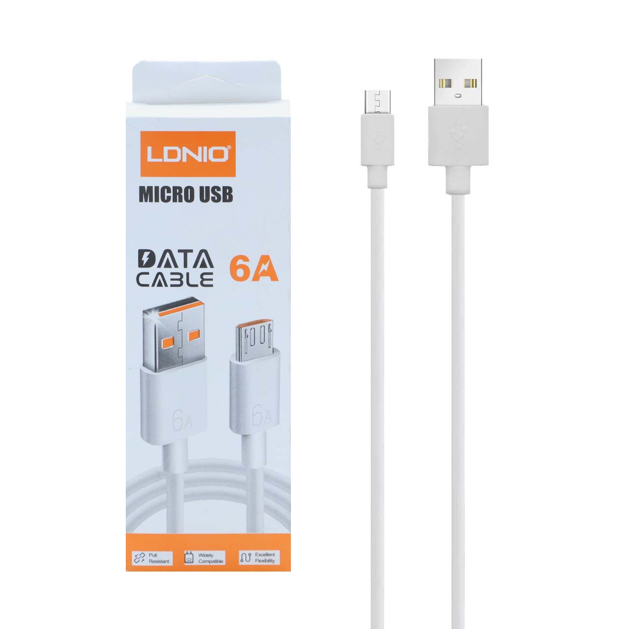 کابل شارژ فست اندروید LDNIO - سفید - kZN - اسپه کالا کابل شارژ فست اندروید LDNIO - سفید - kZN - تصویر 1