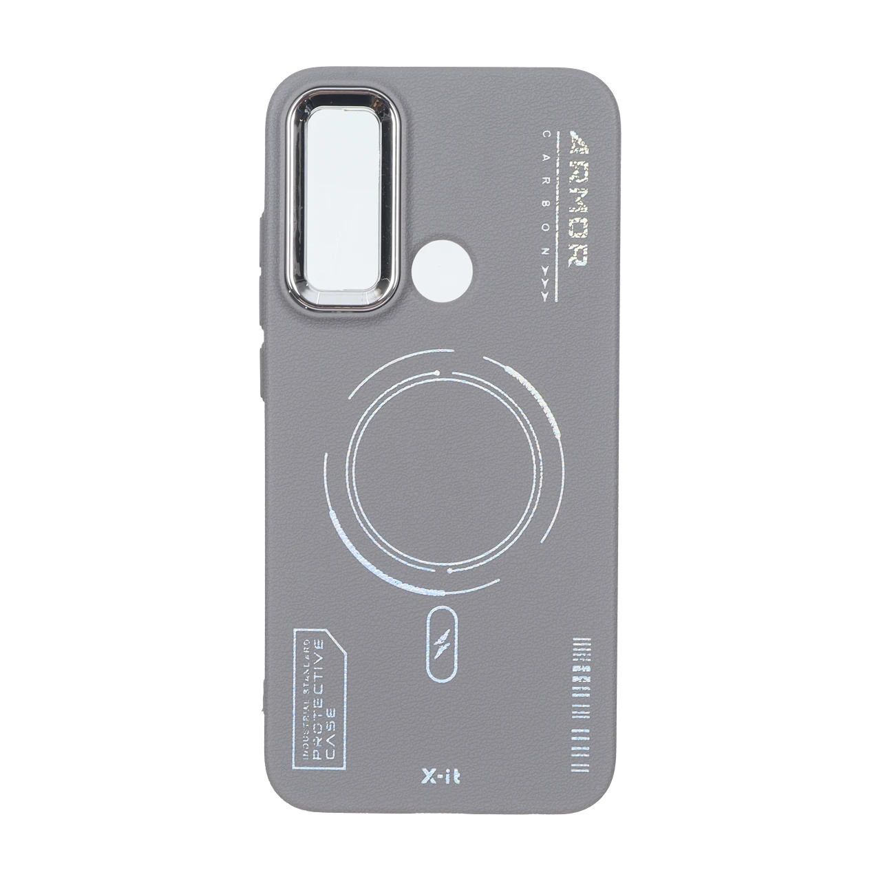 قاب Armor لنز متال Texture طرح مگ سیف Xiaomi Redmi Note 8 - خاکستری - اسپه کالا قاب Armor لنز متال Texture طرح مگ سیف Xiaomi Redmi Note 8 - خاکستری - تصویر 1