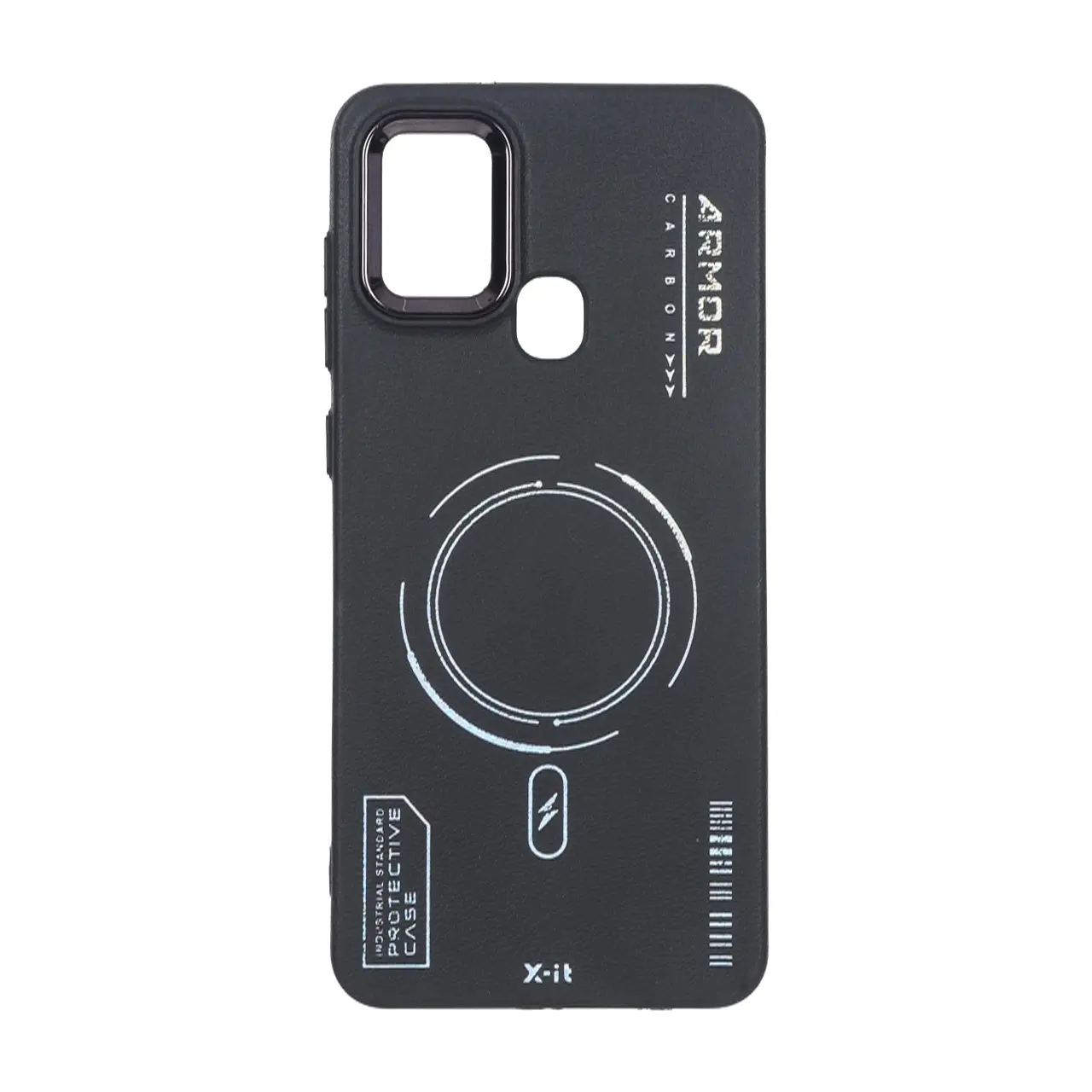 قاب Armor لنز متال Texture طرح مگ سیف Samsung Galaxy A21s - مشکی - اسپه کالا قاب Armor لنز متال Texture طرح مگ سیف Samsung Galaxy A21s - مشکی - تصویر 1