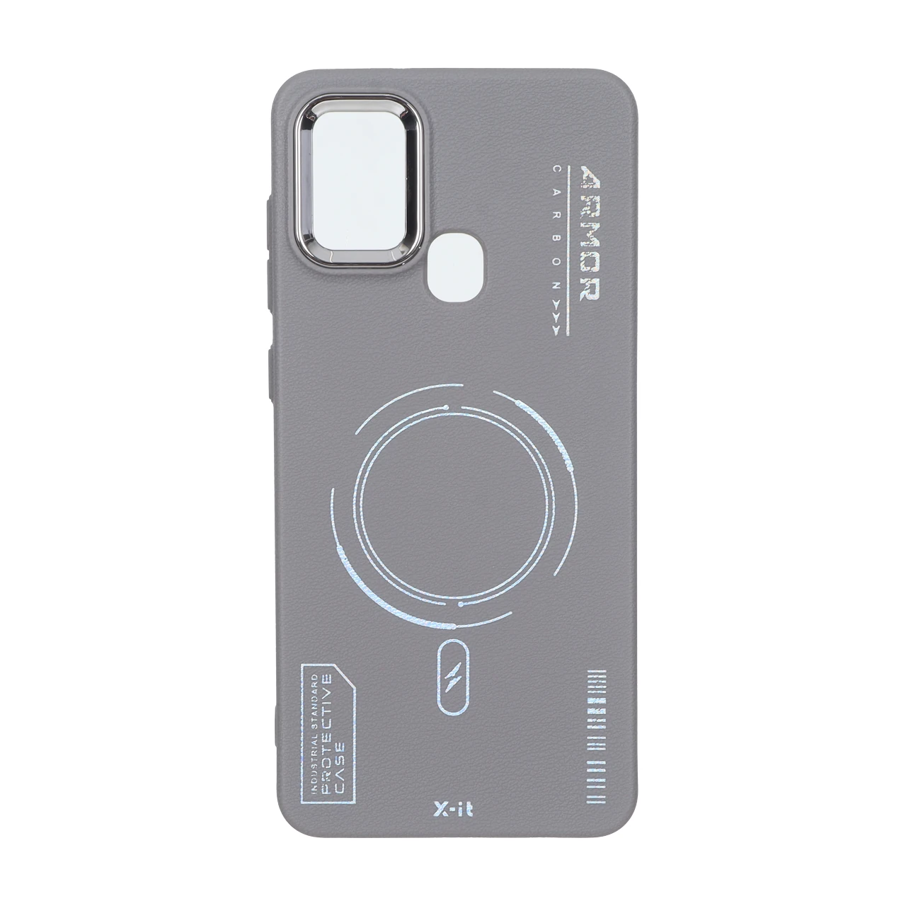 قاب Armor لنز متال Texture طرح مگ سیف Samsung Galaxy A21s - خاکستری - اسپه کالا قاب Armor لنز متال Texture طرح مگ سیف Samsung Galaxy A21s - خاکستری - تصویر 1