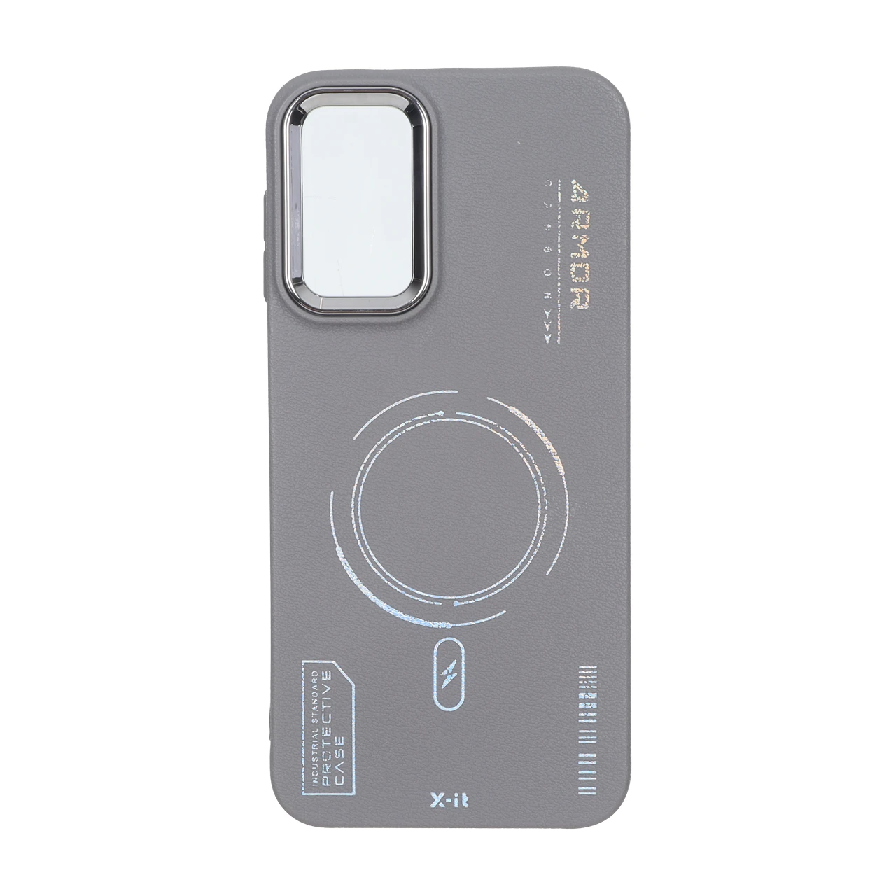 قاب Armor لنز متال Texture طرح مگ سیف Samsung Galaxy A14 - خاکستری - اسپه کالا قاب Armor لنز متال Texture طرح مگ سیف Samsung Galaxy A14 - خاکستری - تصویر 1
