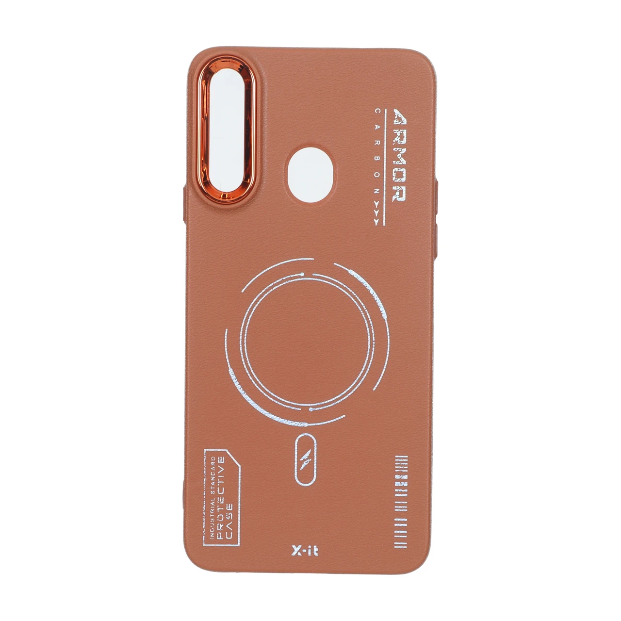 قاب Armor لنز متال Texture طرح مگ سیف Samsung Galaxy A20s - قهوه ای - اسپه کالا قاب Armor لنز متال Texture طرح مگ سیف Samsung Galaxy A20s - قهوه ای - تصویر 1