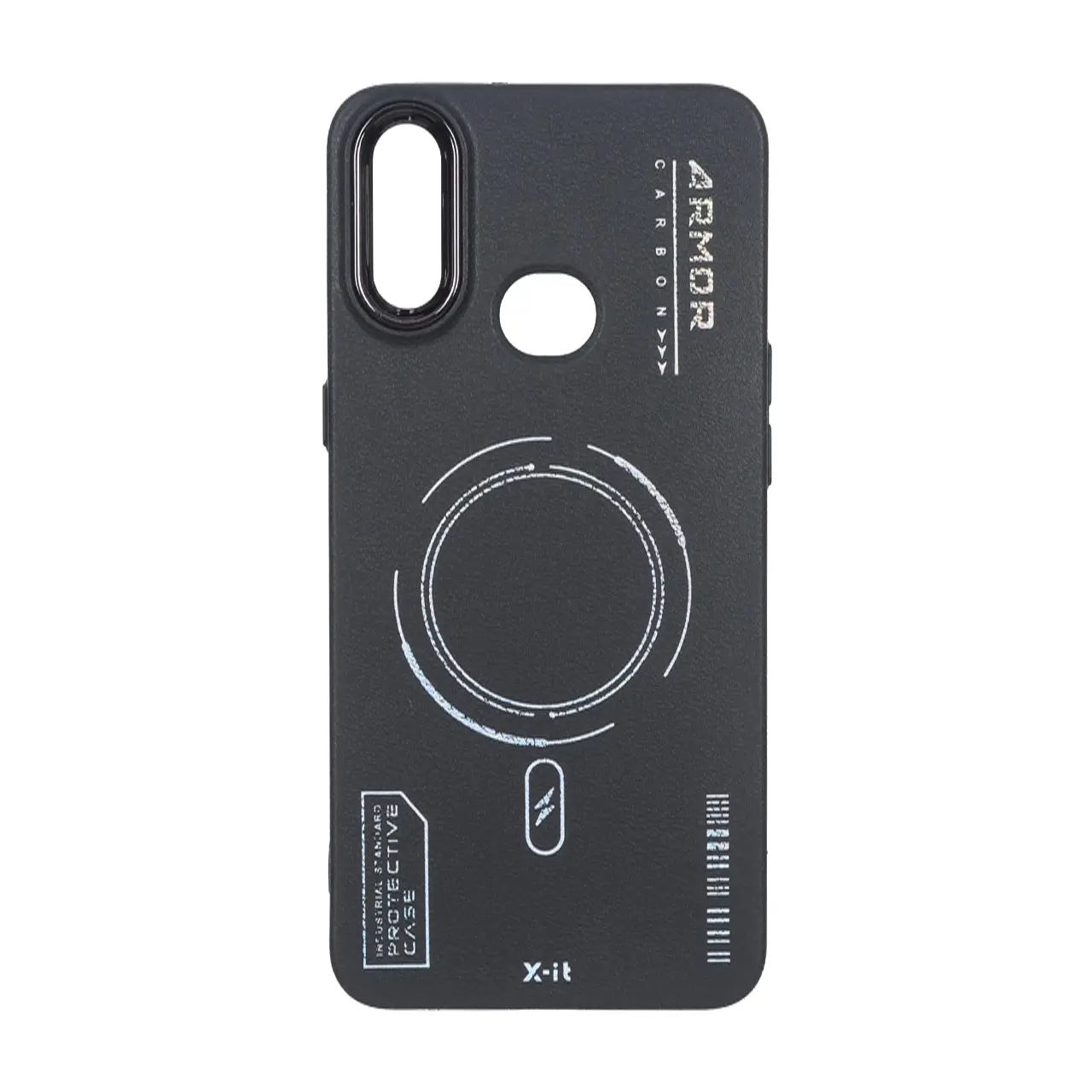 قاب Armor لنز متال Texture طرح مگ سیف Samsung Galaxy A10s - مشکی - اسپه کالا قاب Armor لنز متال Texture طرح مگ سیف Samsung Galaxy A10s - مشکی - تصویر 1