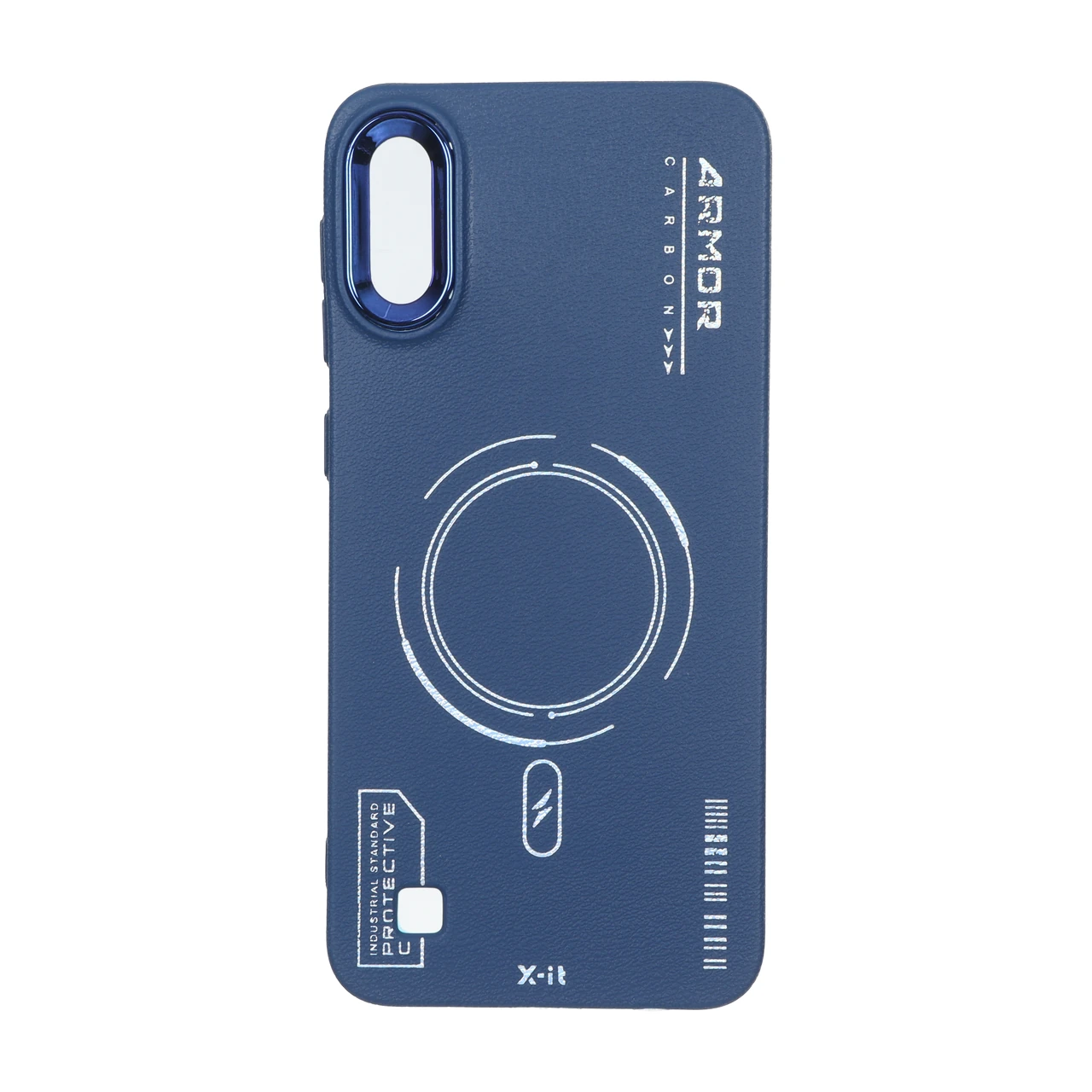 قاب Armor لنز متال Texture طرح مگ سیف Samsung Galaxy A10 / M10 - سرمه ای - اسپه کالا قاب Armor لنز متال Texture طرح مگ سیف Samsung Galaxy A10 / M10 - سرمه ای - تصویر 1