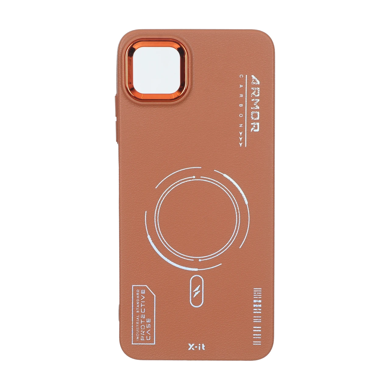 قاب Armor لنز متال Texture طرح مگ سیف Samsung Galaxy A22 5G - قهوه ای - اسپه کالا قاب Armor لنز متال Texture طرح مگ سیف Samsung Galaxy A22 5G - قهوه ای - تصویر 1