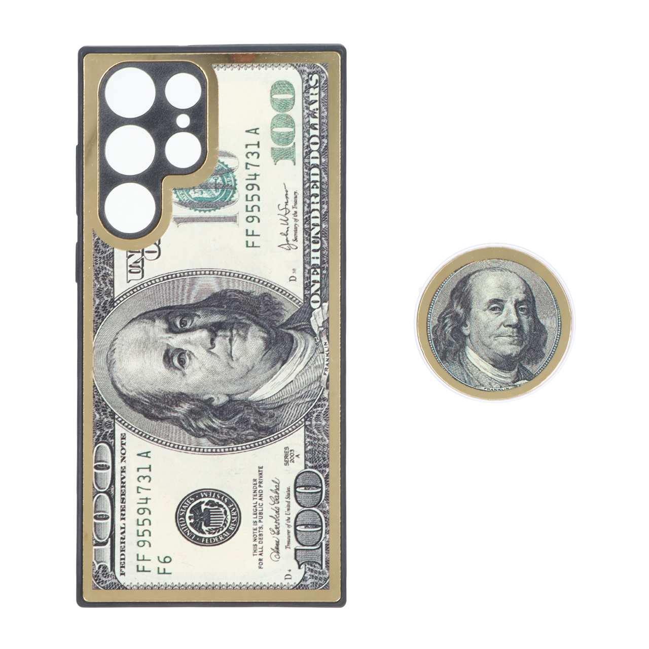 قاب طرح دار دور طلایی پاپ سوکت دار Samsung Galaxy S22 Ultra - کد 50 - اسپه کالا قاب طرح دار دور طلایی پاپ سوکت دار Samsung Galaxy S22 Ultra - کد 50 - تصویر 1