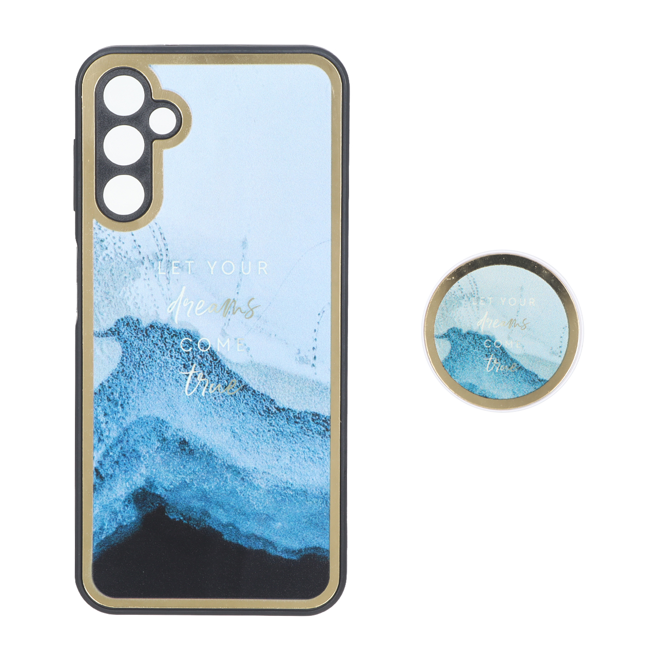 قاب طرح دار دور طلایی پاپ سوکت دار Samsung Galaxy A14 - کد 63 - اسپه کالا قاب طرح دار دور طلایی پاپ سوکت دار Samsung Galaxy A14 - کد 63 - تصویر 1