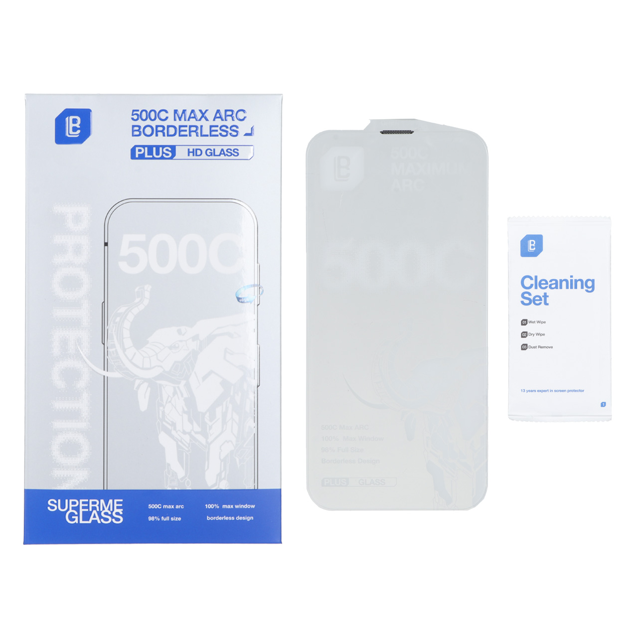 محافظ صفحه نمایش شیشه ای اورجینال بدون حاشیه Lanbi 500CC Max Arc مدل Apple iPhone 13 Pro Max / iPhone 14 Plus (پک دار) - اسپه کالا محافظ صفحه نمایش شیشه ای اورجینال بدون حاشیه Lanbi 500CC Max Arc مدل Apple iPhone 13 Pro Max / iPhone 14 Plus (پک دار) - تصویر 1