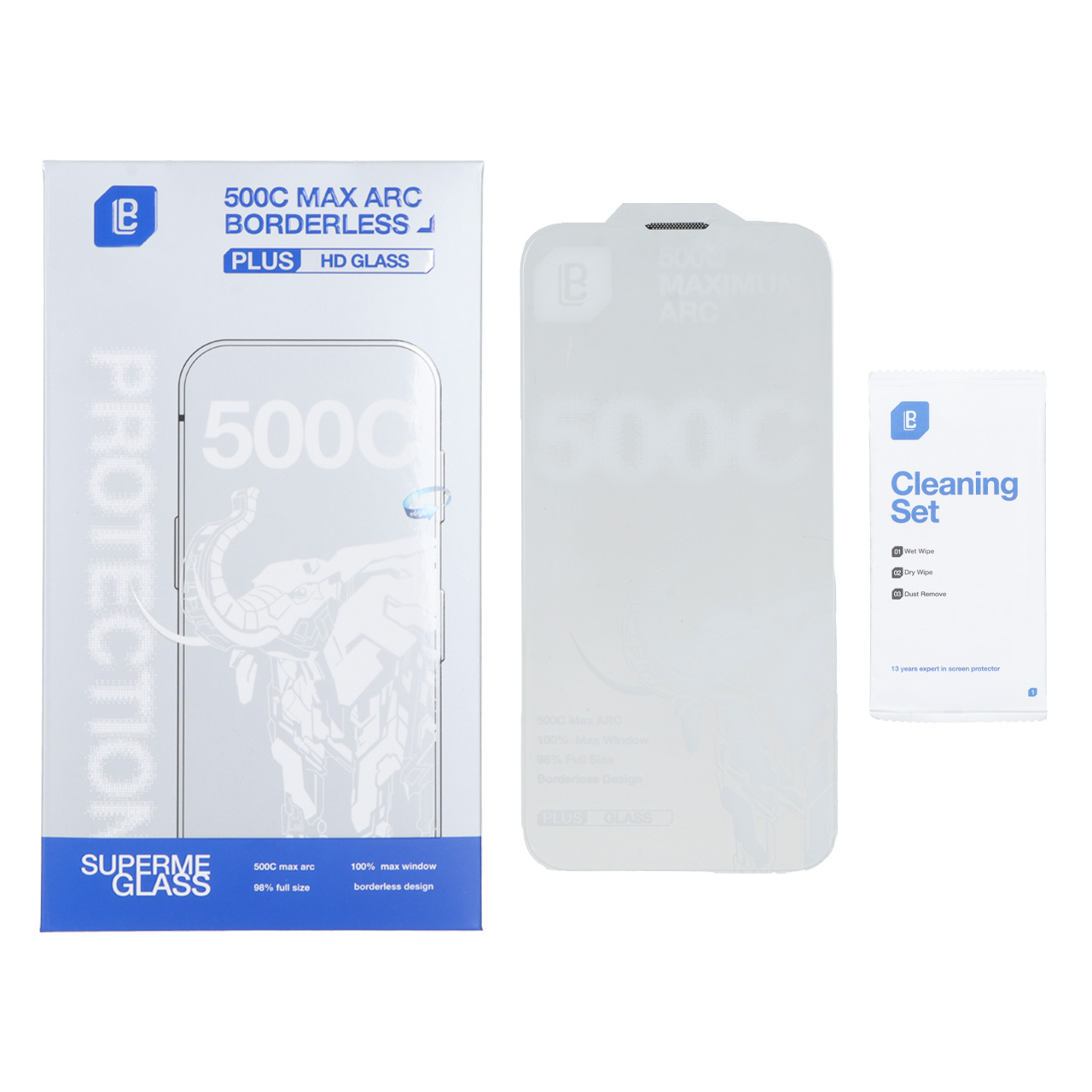 محافظ صفحه نمایش شیشه ای اورجینال بدون حاشیه Lanbi 500CC Max Arc مدل Apple iPhone 16 / iPhone 15 / iPhone 14 Pro (پک دار) - اسپه کالا محافظ صفحه نمایش شیشه ای اورجینال بدون حاشیه Lanbi 500CC Max Arc مدل Apple iPhone 16 / iPhone 15 / iPhone 14 Pro (پک دار) - تصویر 1