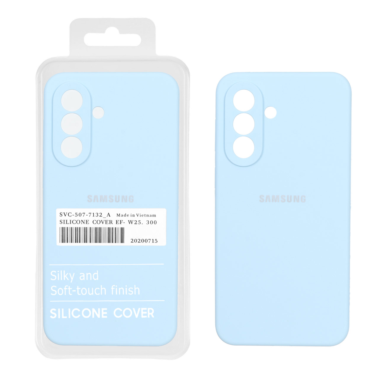 قاب سیلیکونی پاک کنی اورجینال درجه یک Samsung Galaxy A37 - آبی آسمانی (پک دار) - اسپه کالا قاب سیلیکونی پاک کنی اورجینال درجه یک Samsung Galaxy A37 - آبی آسمانی (پک دار) - تصویر 1