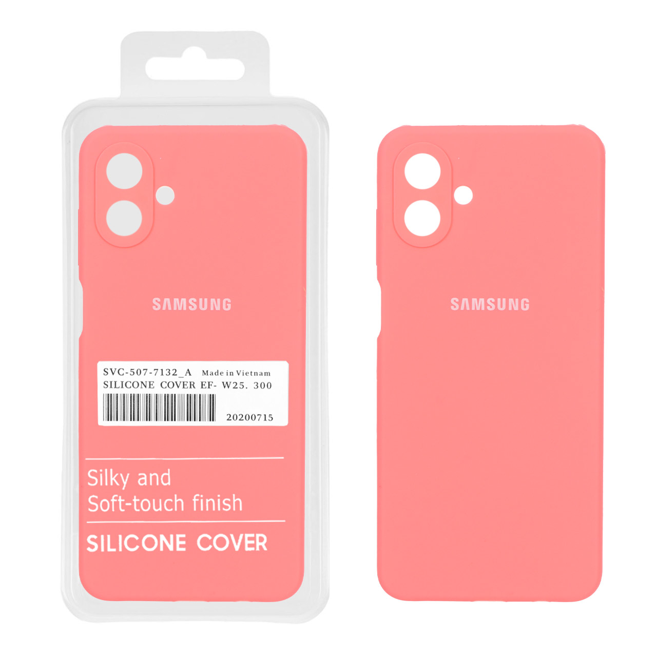 قاب سیلیکونی پاک کنی اورجینال درجه یک Samsung Galaxy A07 - مرجانی (پک دار) - اسپه کالا قاب سیلیکونی پاک کنی اورجینال درجه یک Samsung Galaxy A07 - مرجانی (پک دار) - تصویر 1