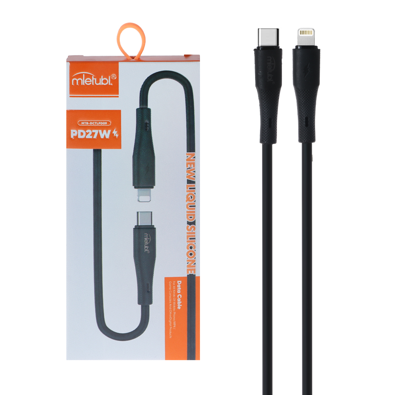 کابل شارژ فست Mietubl Type-C To Lightning مدل MTB-DCTLPD09 - مشکی (گارانتی شش ماهه AZR) - اسپه کالا کابل شارژ فست Mietubl Type-C To Lightning مدل MTB-DCTLPD09 - مشکی (گارانتی شش ماهه AZR) - تصویر 1