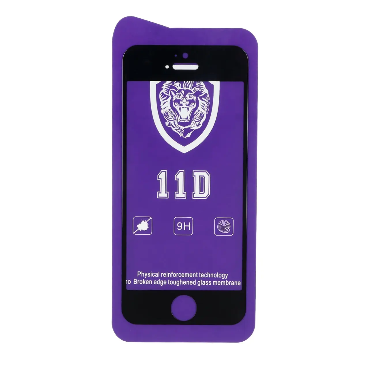 محافظ صفحه نمایش شیشه ای Full Cover Lion 11D مدل Apple iPhone 5 / iPhone 5s - مشکی - اسپه کالا محافظ صفحه نمایش شیشه ای Full Cover Lion 11D مدل Apple iPhone 5 / iPhone 5s - مشکی - تصویر 1