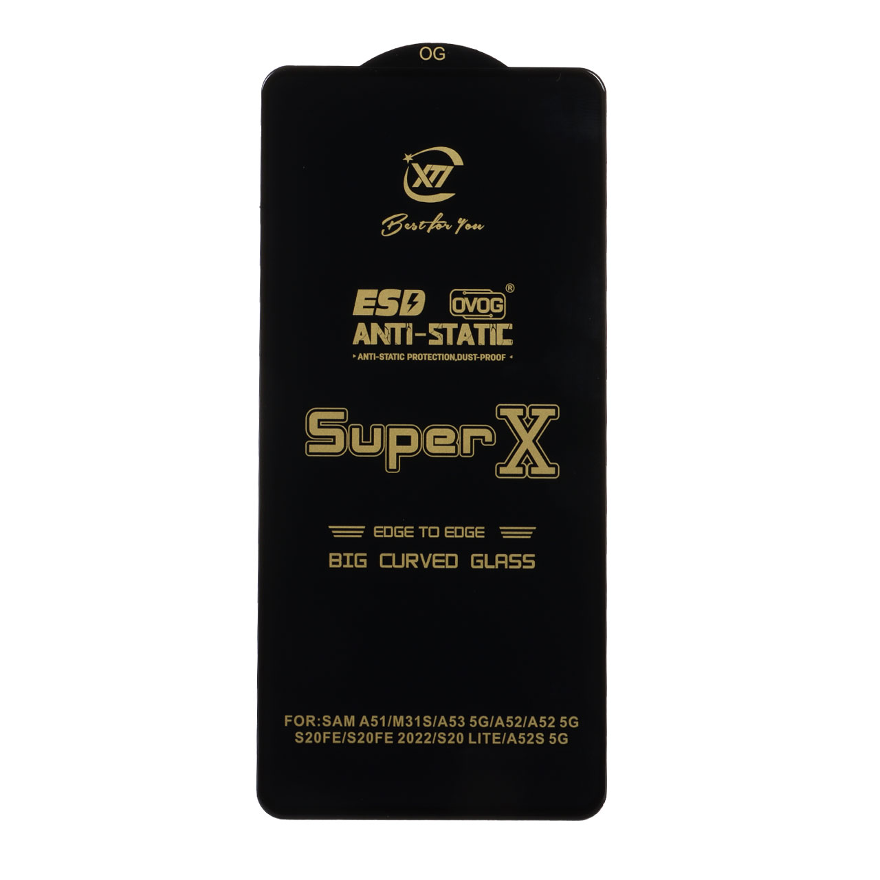 محافظ صفحه نمایش آنتی استاتیک Samsung A51 / A52 / A52S / A53 / S20 FE - Full Cover Super X - مشکی (بدون پک) - اسپه کالا محافظ صفحه نمایش آنتی استاتیک Samsung A51 / A52 / A52S / A53 / S20 FE - Full Cover Super X - مشکی (بدون پک) - تصویر 1