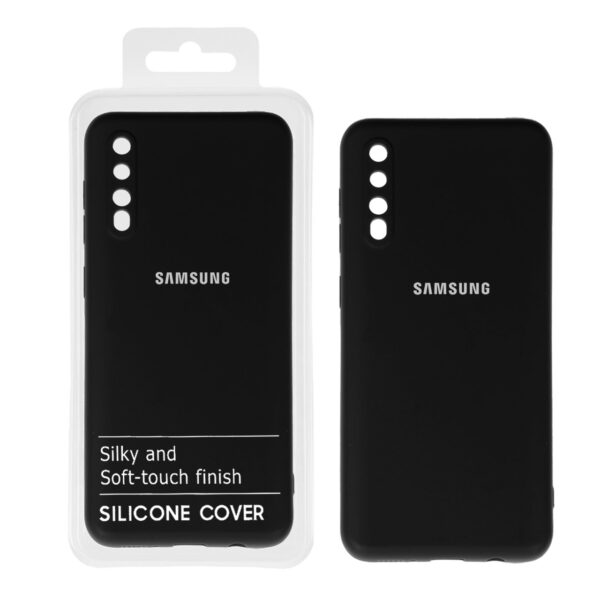 قاب نیو سیلیکون محافظ لنزدار RFF مدل Samsung Galaxy A50 / A50s / A30s - مشکی (پک دار)