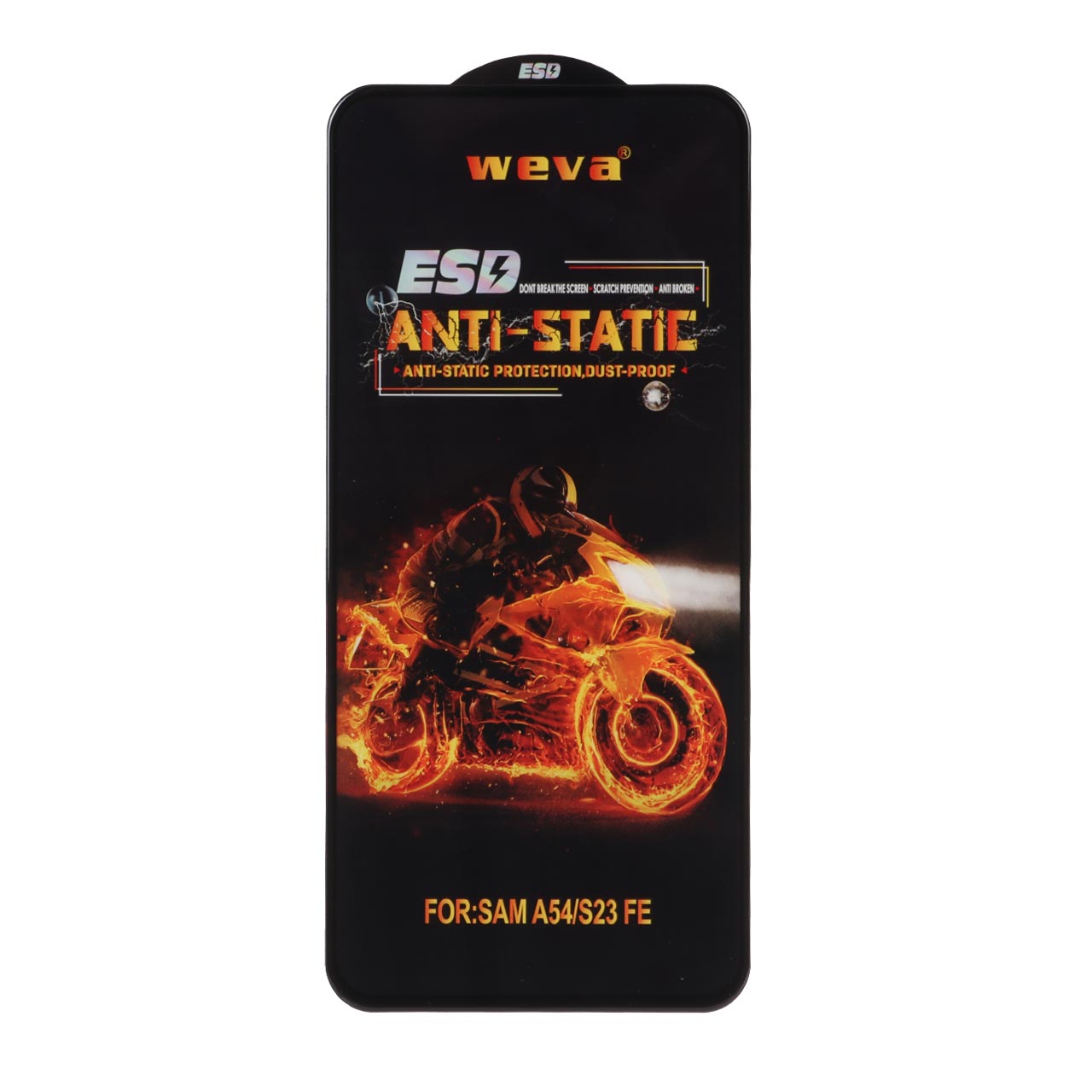 محافظ صفحه نمایش شیشه ای Full Cover ESD Anti Static - Weva مدل Samsung Galaxy S23 FE / A54 / Honor 400 (بدون پک) - اسپه کالا محافظ صفحه نمایش شیشه ای Full Cover ESD Anti Static - Weva مدل Samsung Galaxy S23 FE / A54 / Honor 400 (بدون پک) - تصویر 1