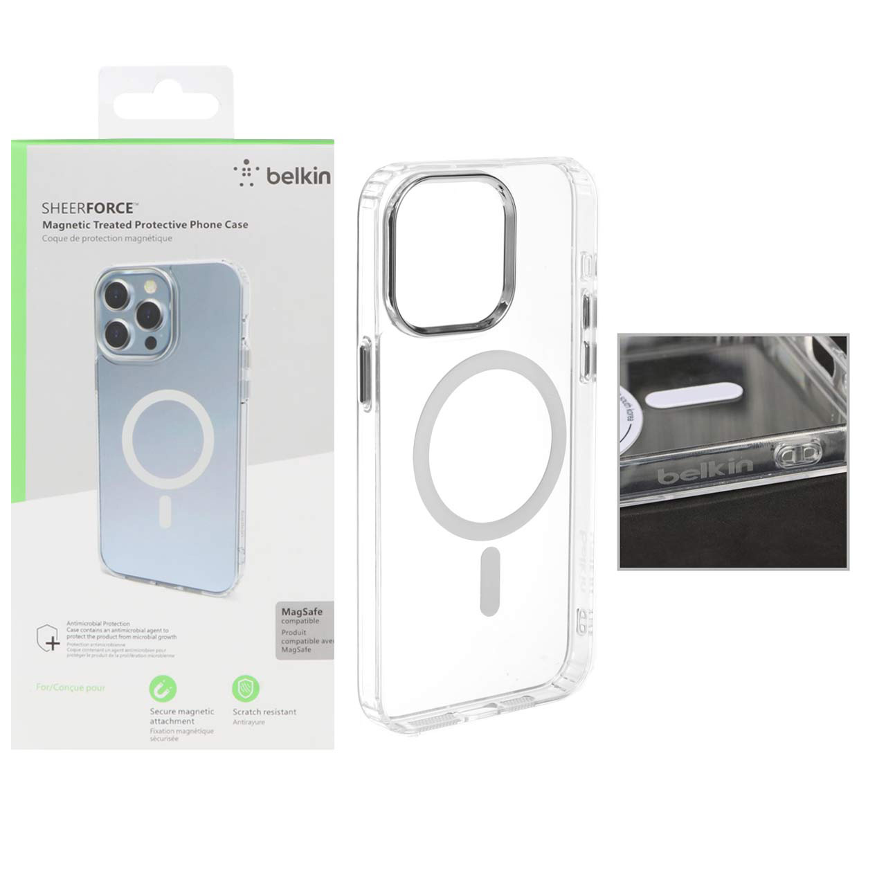 قاب اورجینال belkin شفاف Magsafe مدل Apple iPhone 15 Pro Max (پک دار) - اسپه کالا قاب اورجینال belkin شفاف Magsafe مدل Apple iPhone 15 Pro Max (پک دار) - تصویر 1