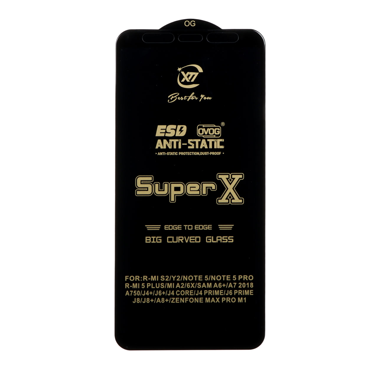 محافظ صفحه نمایش آنتی استاتیک Full Cover Super X مدل Samsung A750 / J4 Plus / J6 Plus / J4 Core / A7 2018 - مشکی (بدون پک) - اسپه کالا محافظ صفحه نمایش آنتی استاتیک Full Cover Super X مدل Samsung A750 / J4 Plus / J6 Plus / J4 Core / A7 2018 - مشکی (بدون پک) - تصویر 1