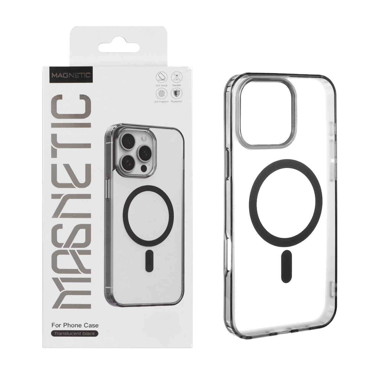 قاب اورجینال Magnetic Magsafe دور ژله ای Apple iPhone 16 Pro Max - مشکی (پک دار) - اسپه کالا قاب اورجینال Magnetic Magsafe دور ژله ای Apple iPhone 16 Pro Max - مشکی (پک دار) - تصویر 1