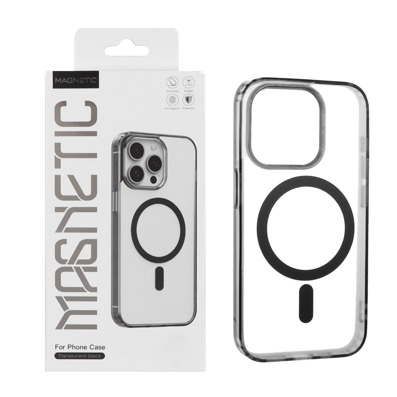 قاب اورجینال Magnetic Magsafe دور ژله ای Apple iPhone 15 Pro - مشکی (پک دار) - اسپه کالا قاب اورجینال Magnetic Magsafe دور ژله ای Apple iPhone 15 Pro - مشکی (پک دار) - تصویر 1